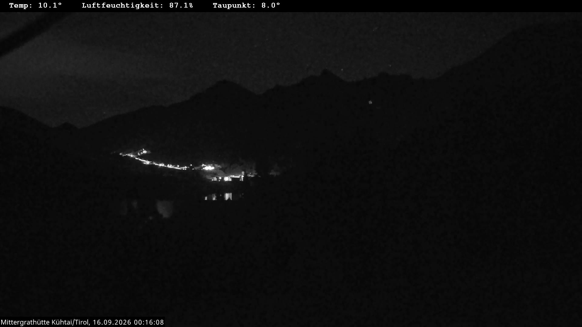 Archiv Foto Webcam Mittergrathütte in Tirol