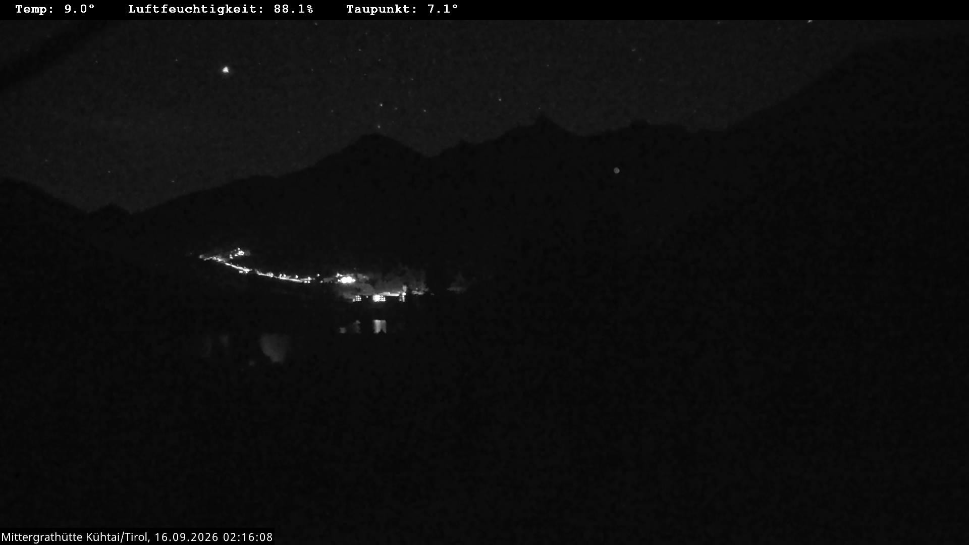 Archiv Foto Webcam Mittergrathütte in Tirol
