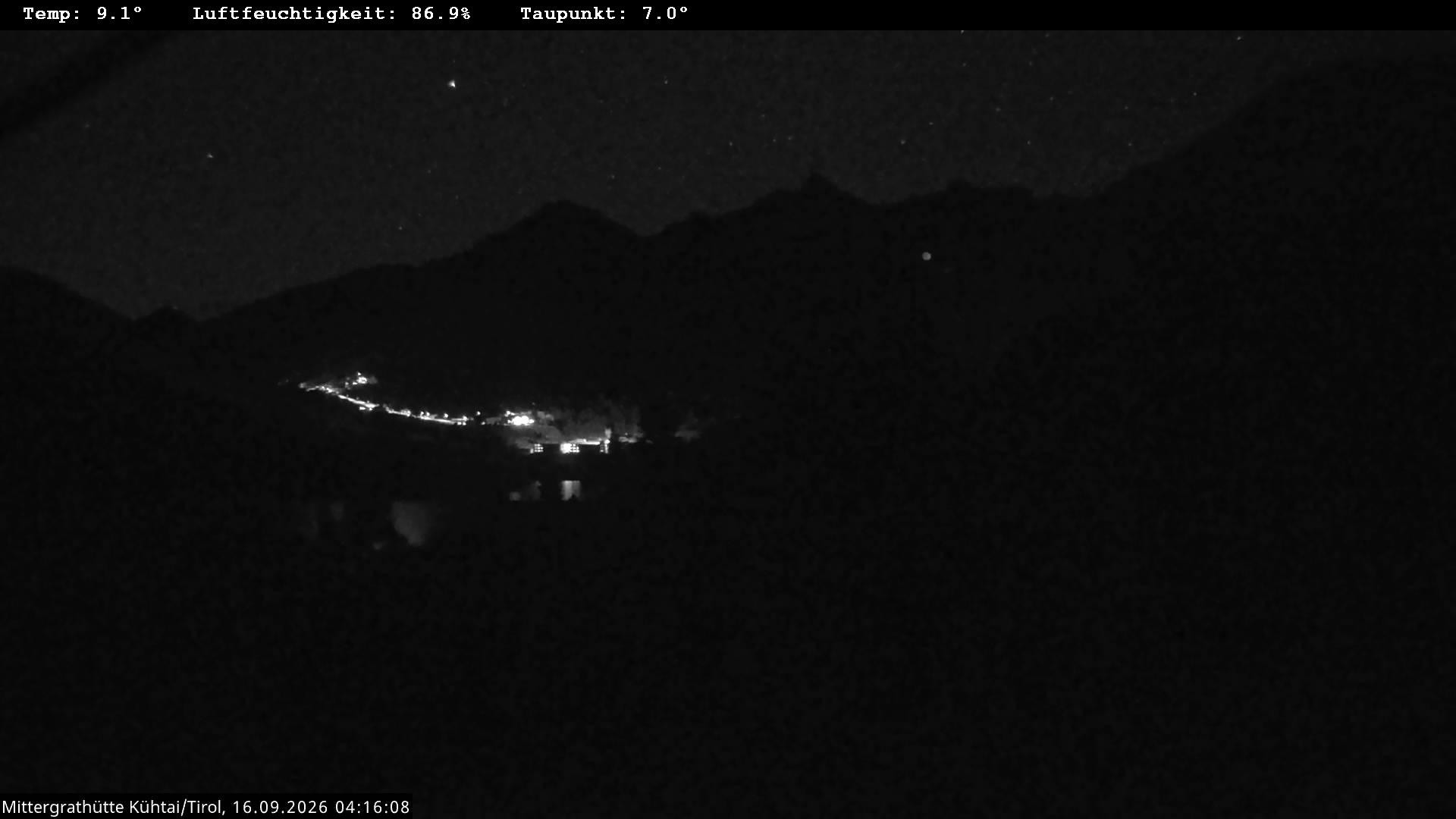 Archiv Foto Webcam Mittergrathütte in Tirol