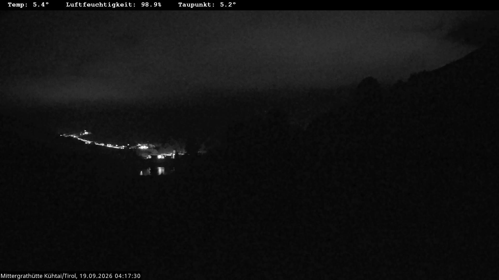 Archiv Foto Webcam Mittergrathütte in Tirol