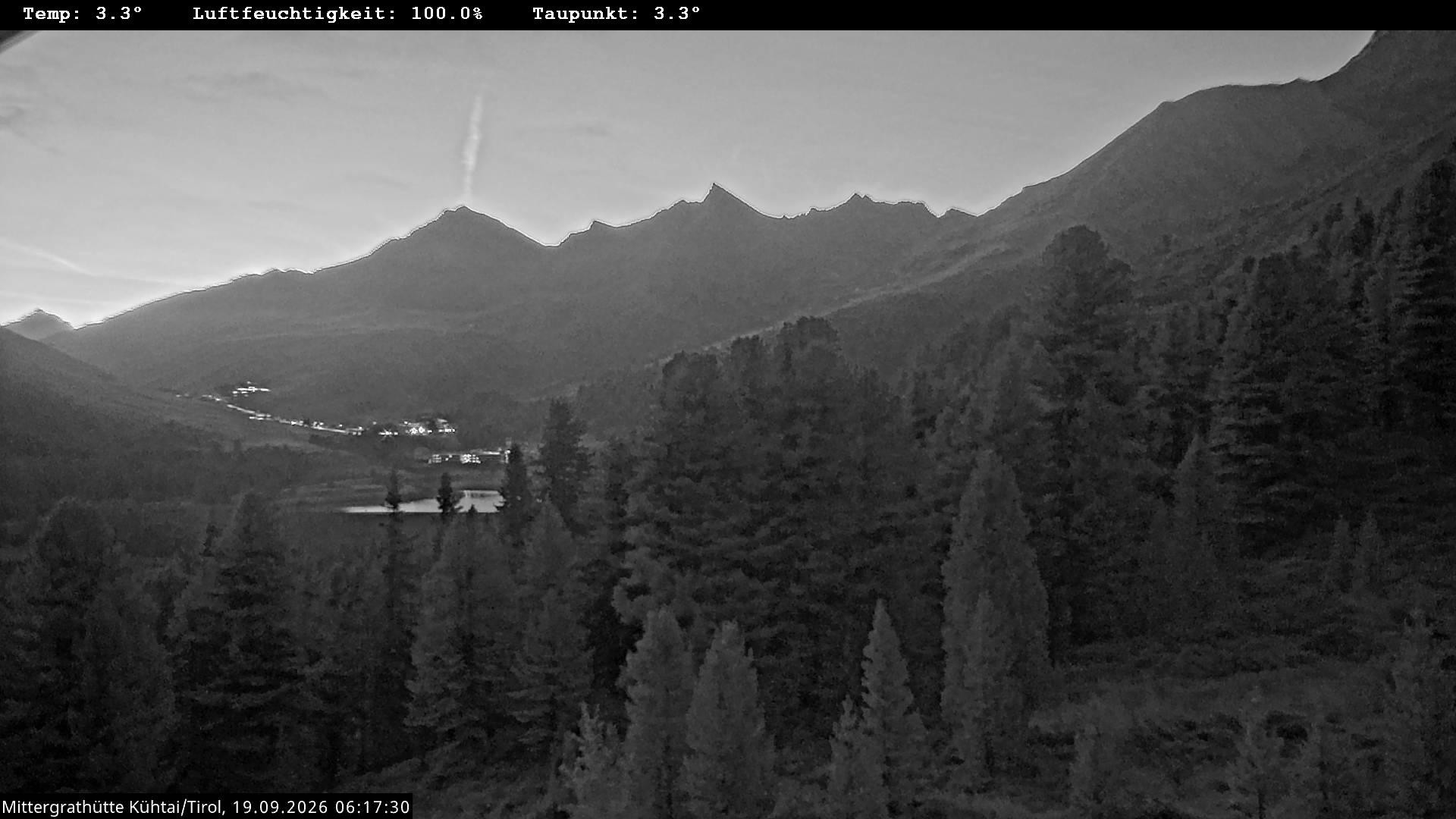 Archiv Foto Webcam Mittergrathütte in Tirol