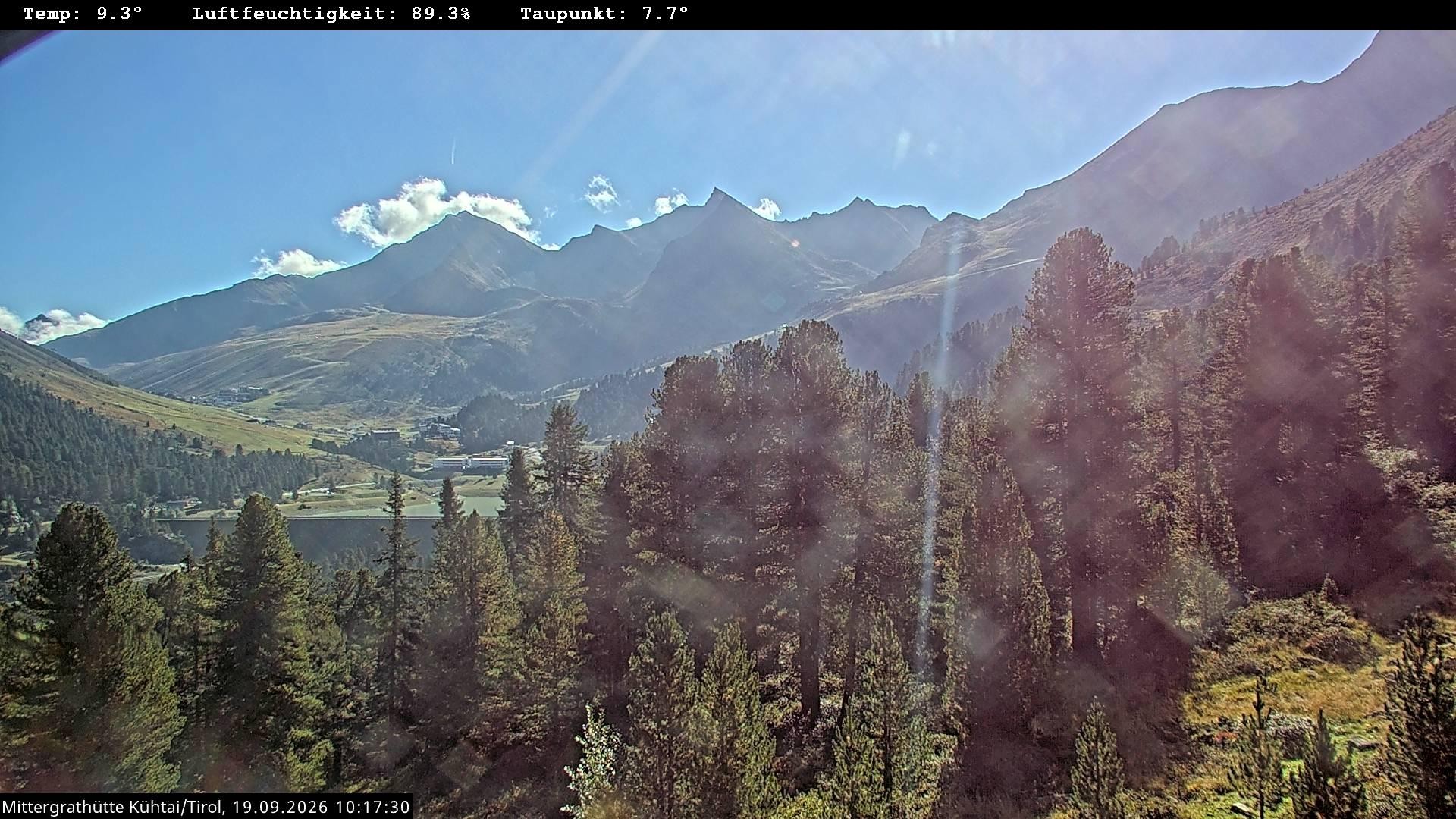 Archiv Foto Webcam Mittergrathütte in Tirol