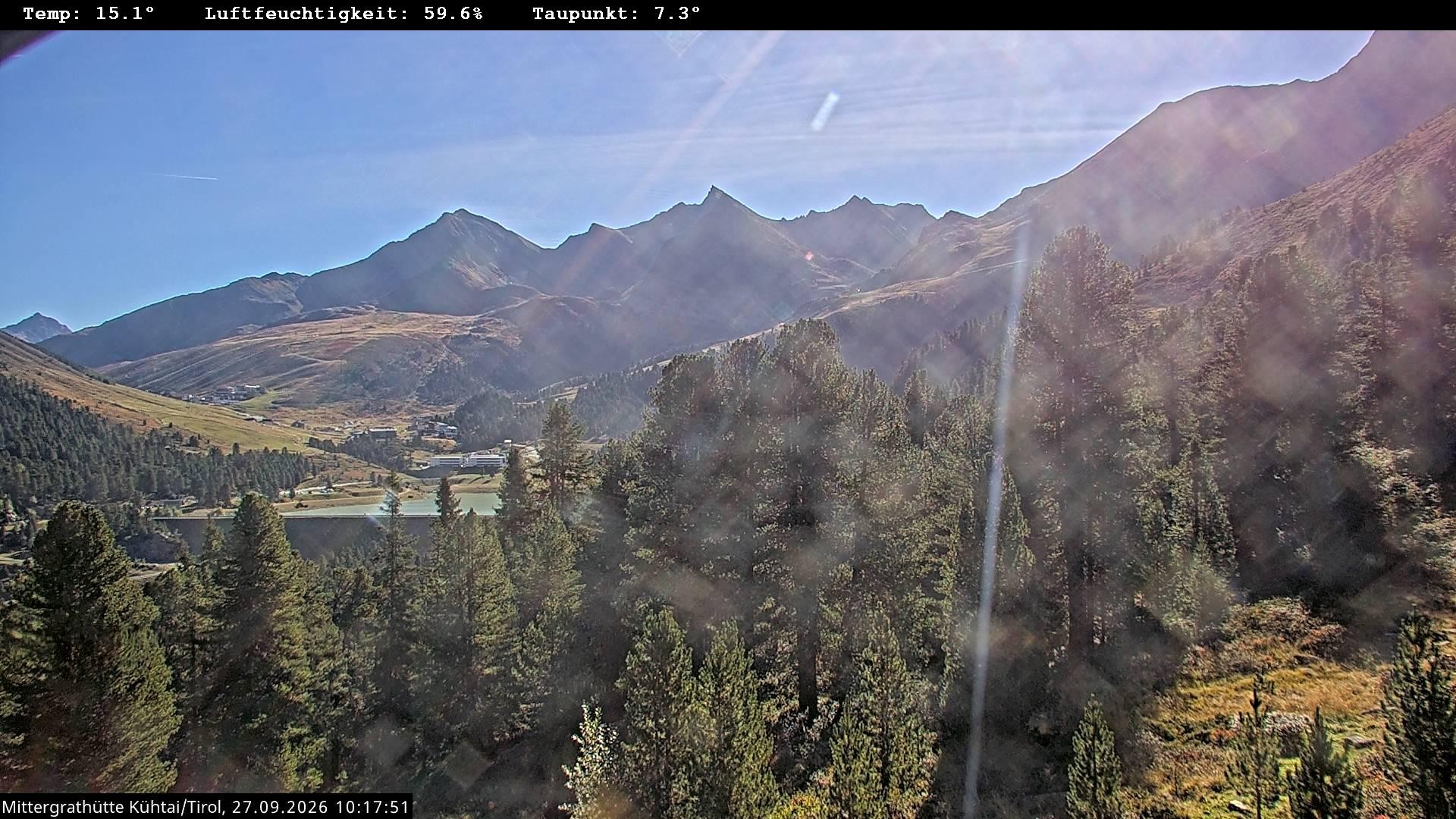 Archiv Foto Webcam Mittergrathütte in Tirol
