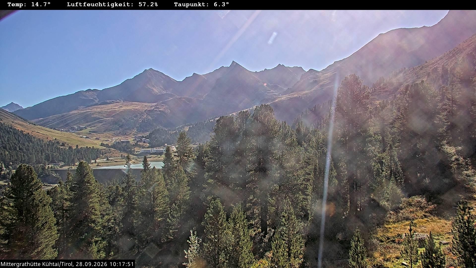 Archiv Foto Webcam Mittergrathütte in Tirol