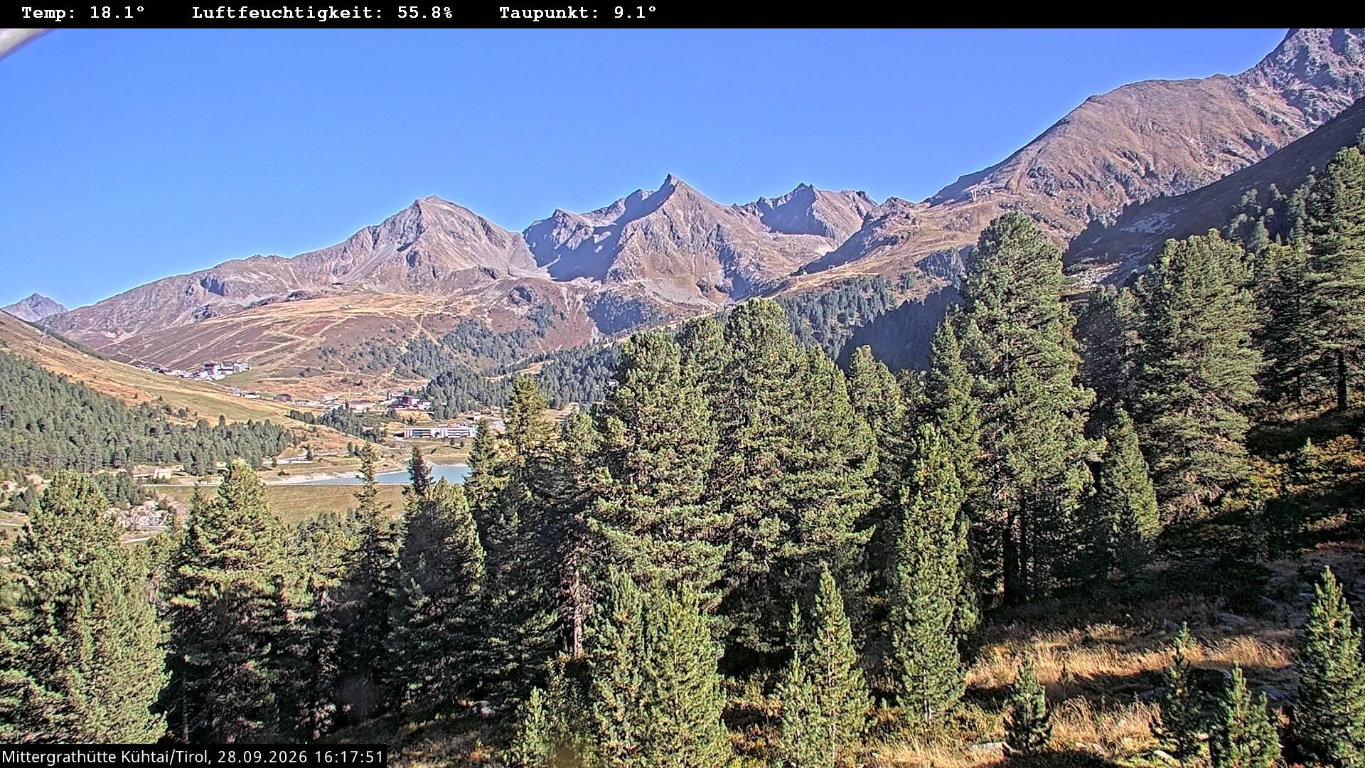 Archiv Foto Webcam Mittergrathütte in Tirol