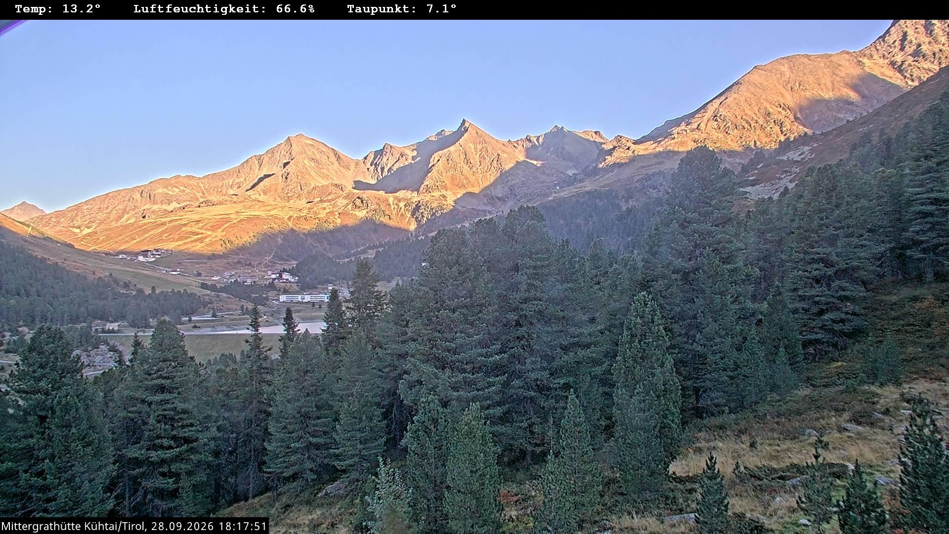 Archiv Foto Webcam Mittergrathütte in Tirol