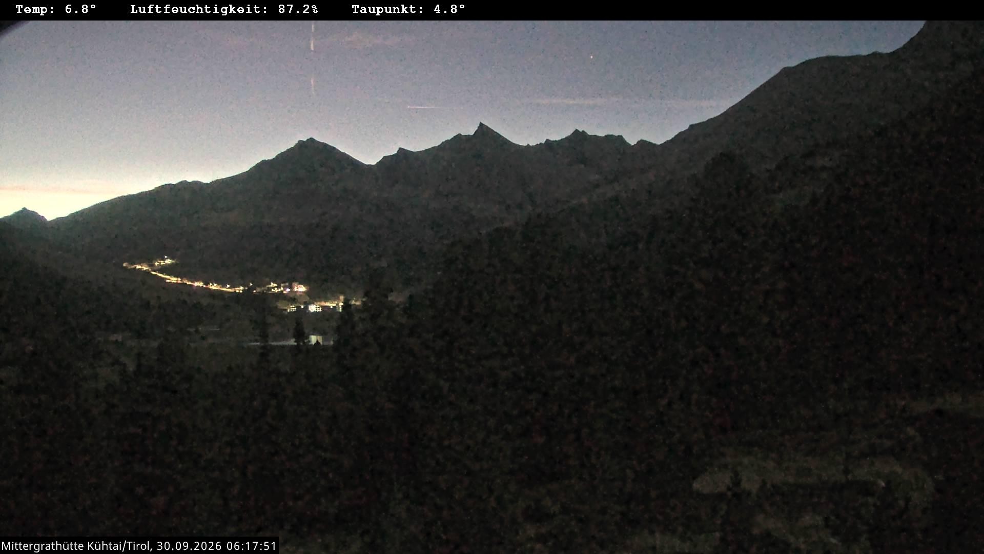 Archiv Foto Webcam Mittergrathütte in Tirol