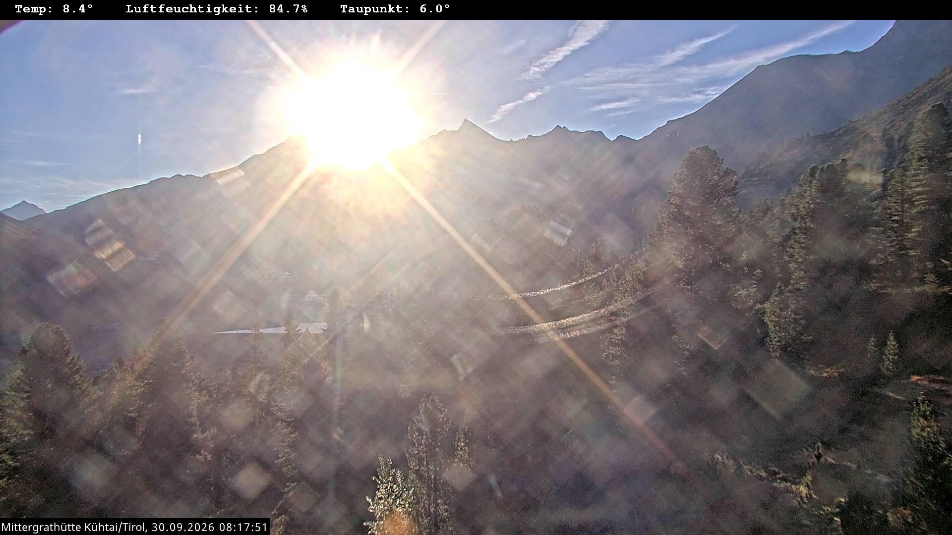Archiv Foto Webcam Mittergrathütte in Tirol