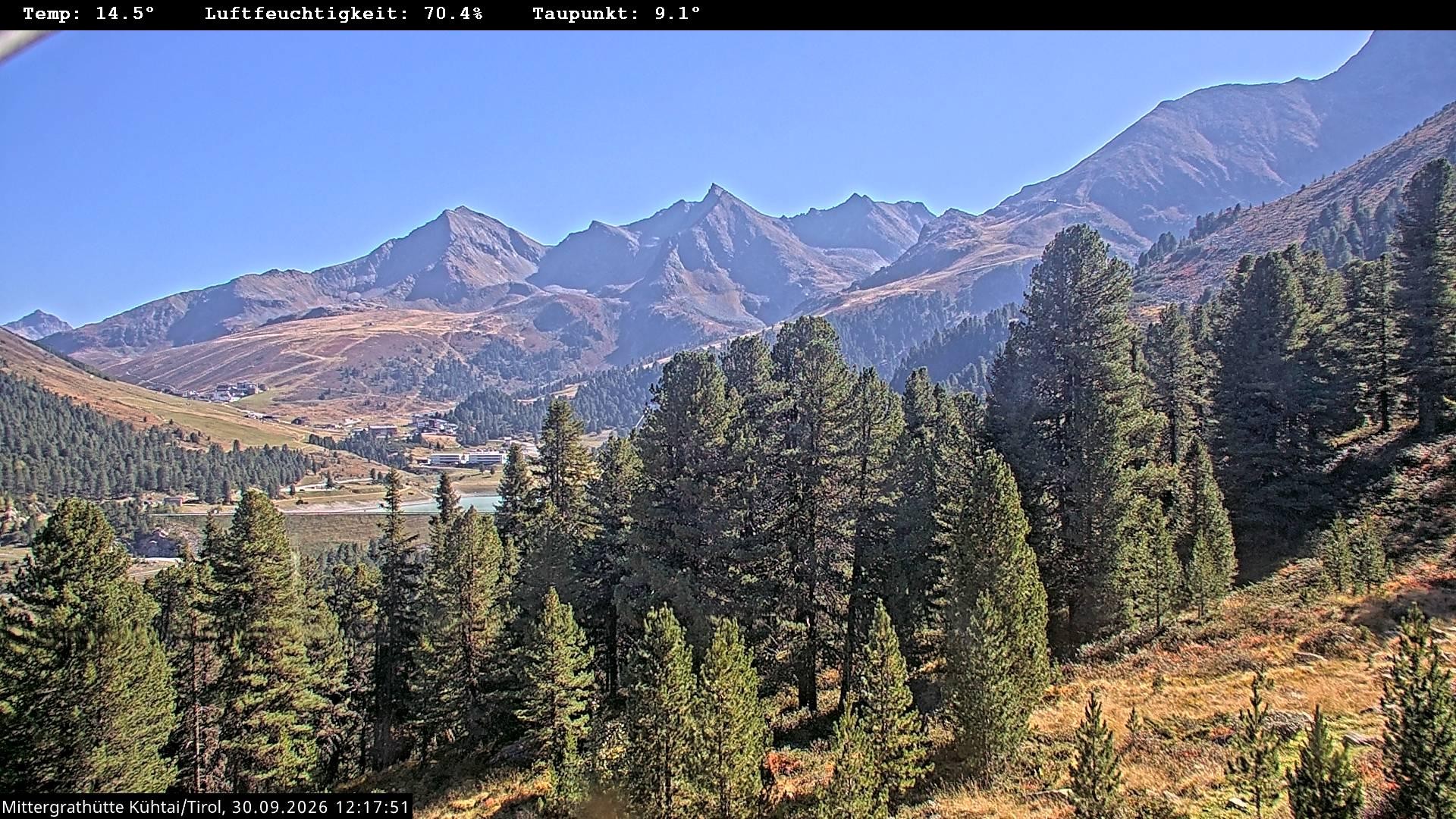 Archiv Foto Webcam Mittergrathütte in Tirol
