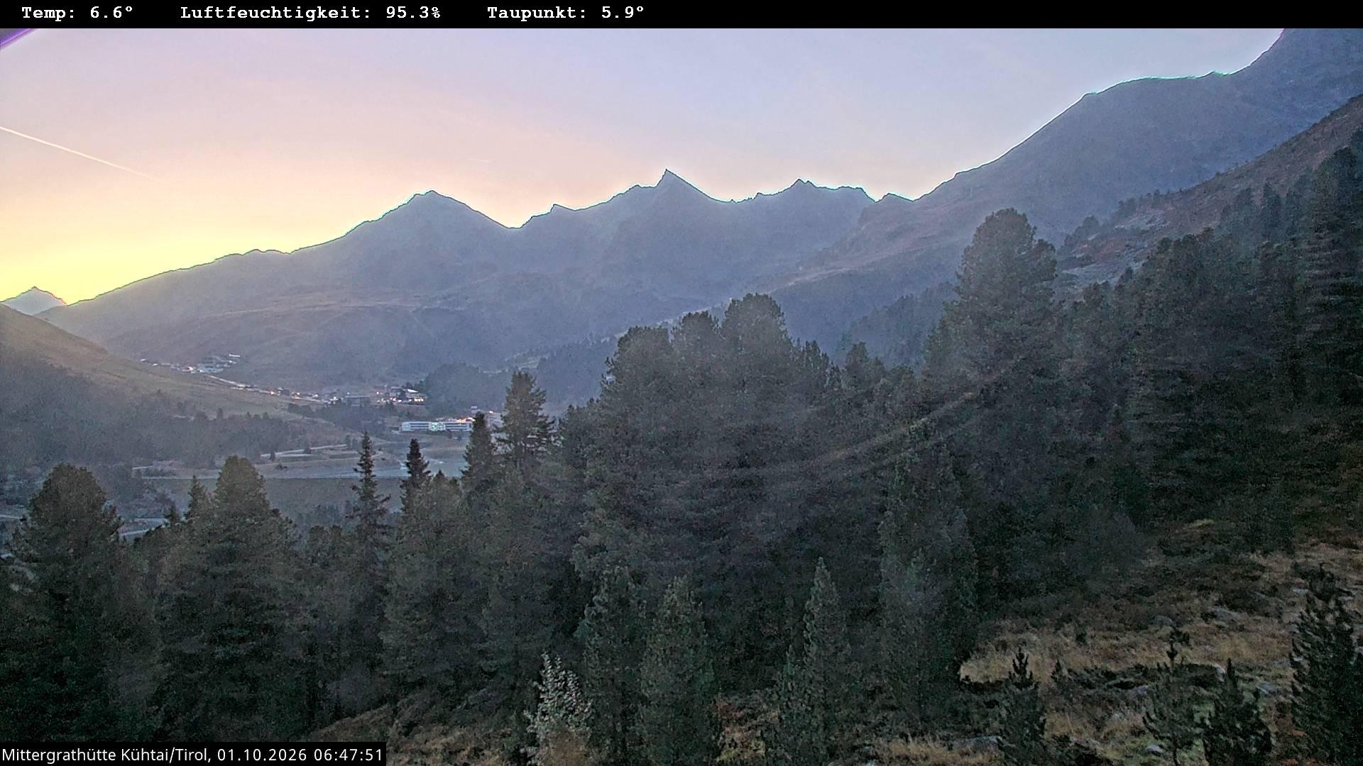 Archiv Foto Webcam Mittergrathütte in Tirol