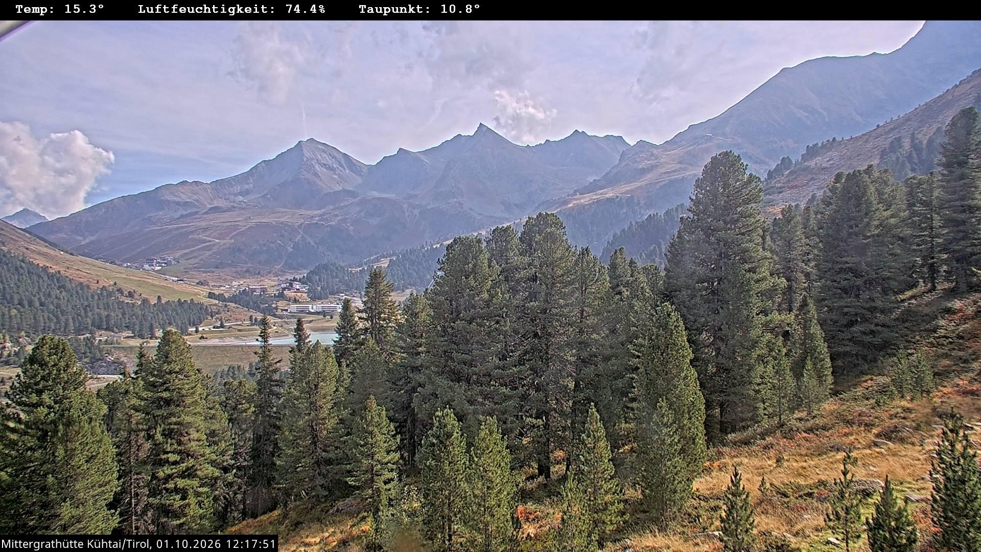 Archiv Foto Webcam Mittergrathütte in Tirol