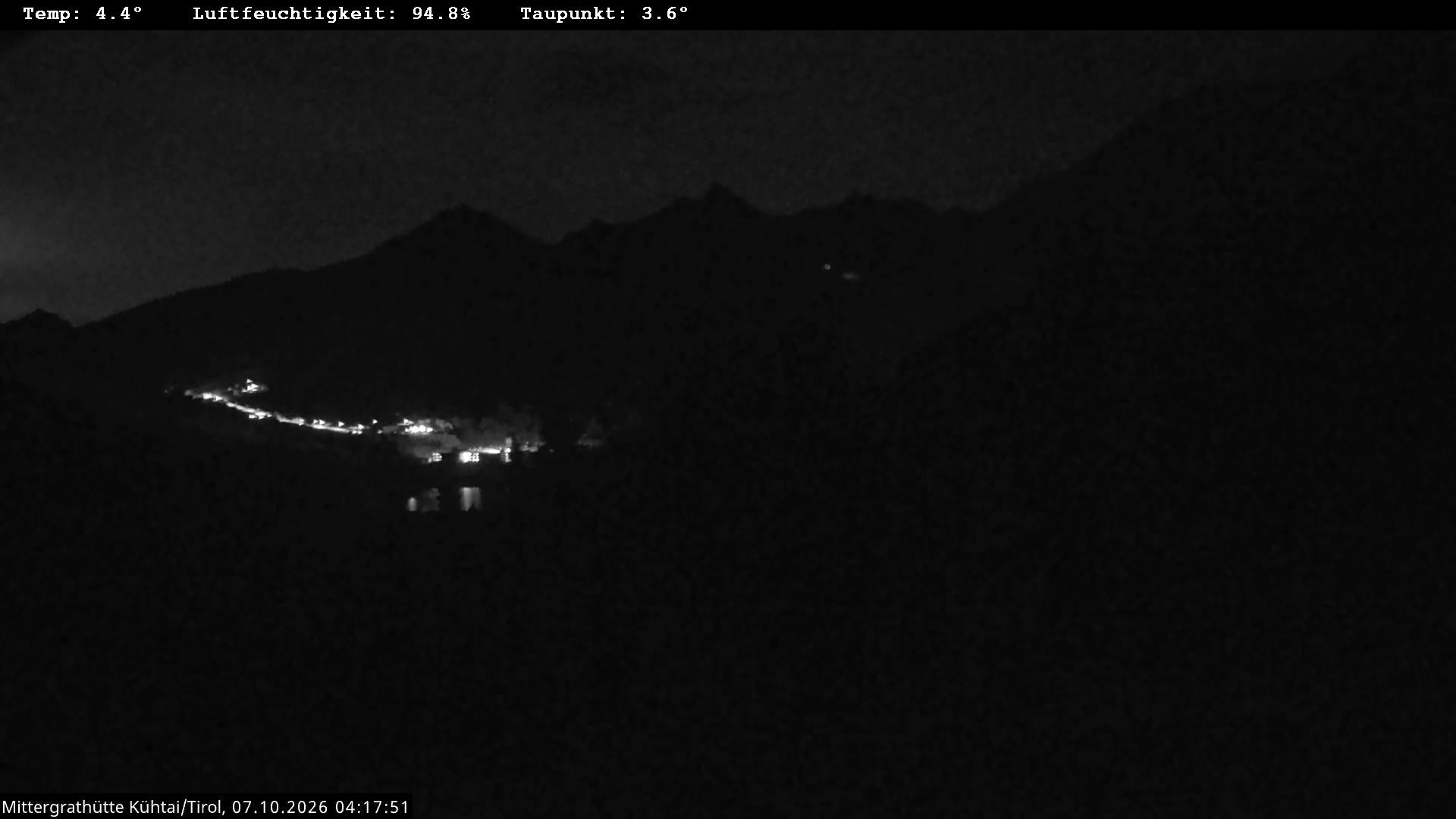 Archiv Foto Webcam Mittergrathütte in Tirol