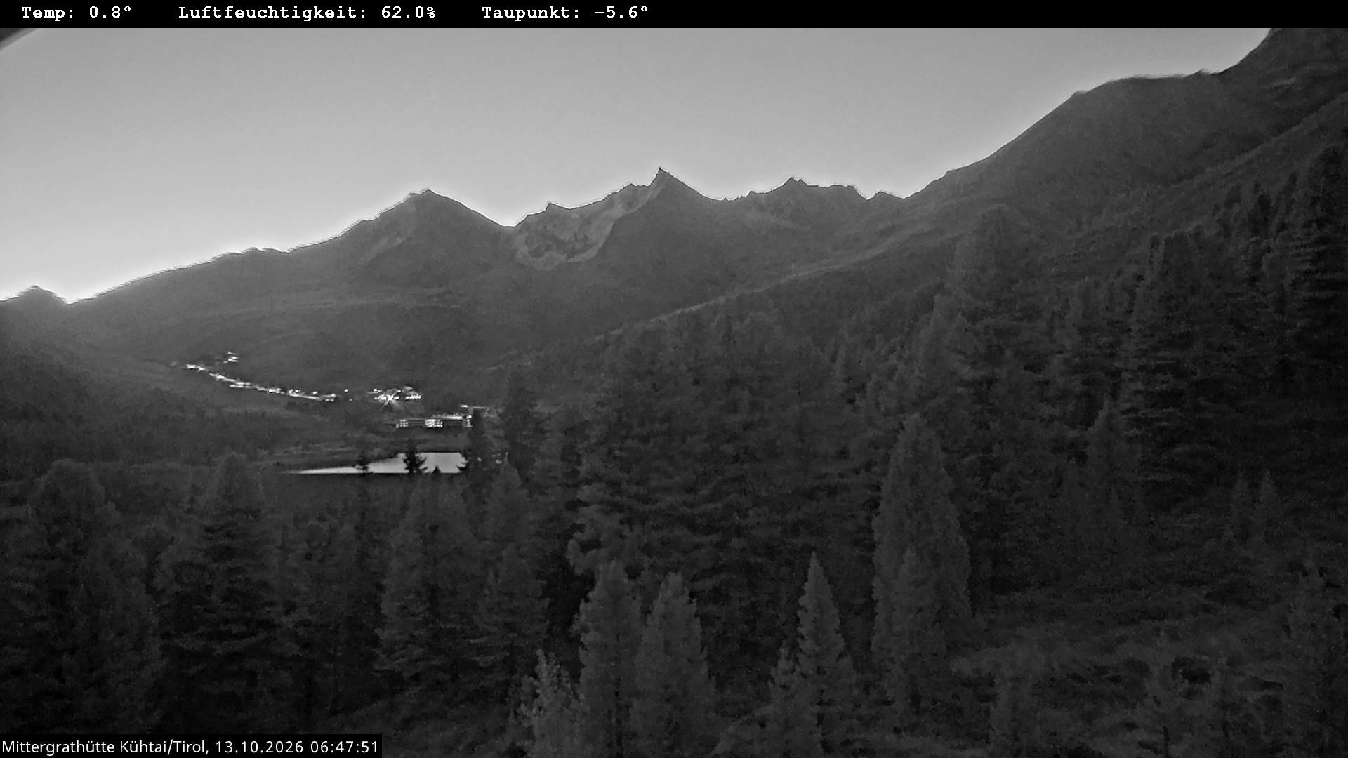 Archiv Foto Webcam Mittergrathütte in Tirol