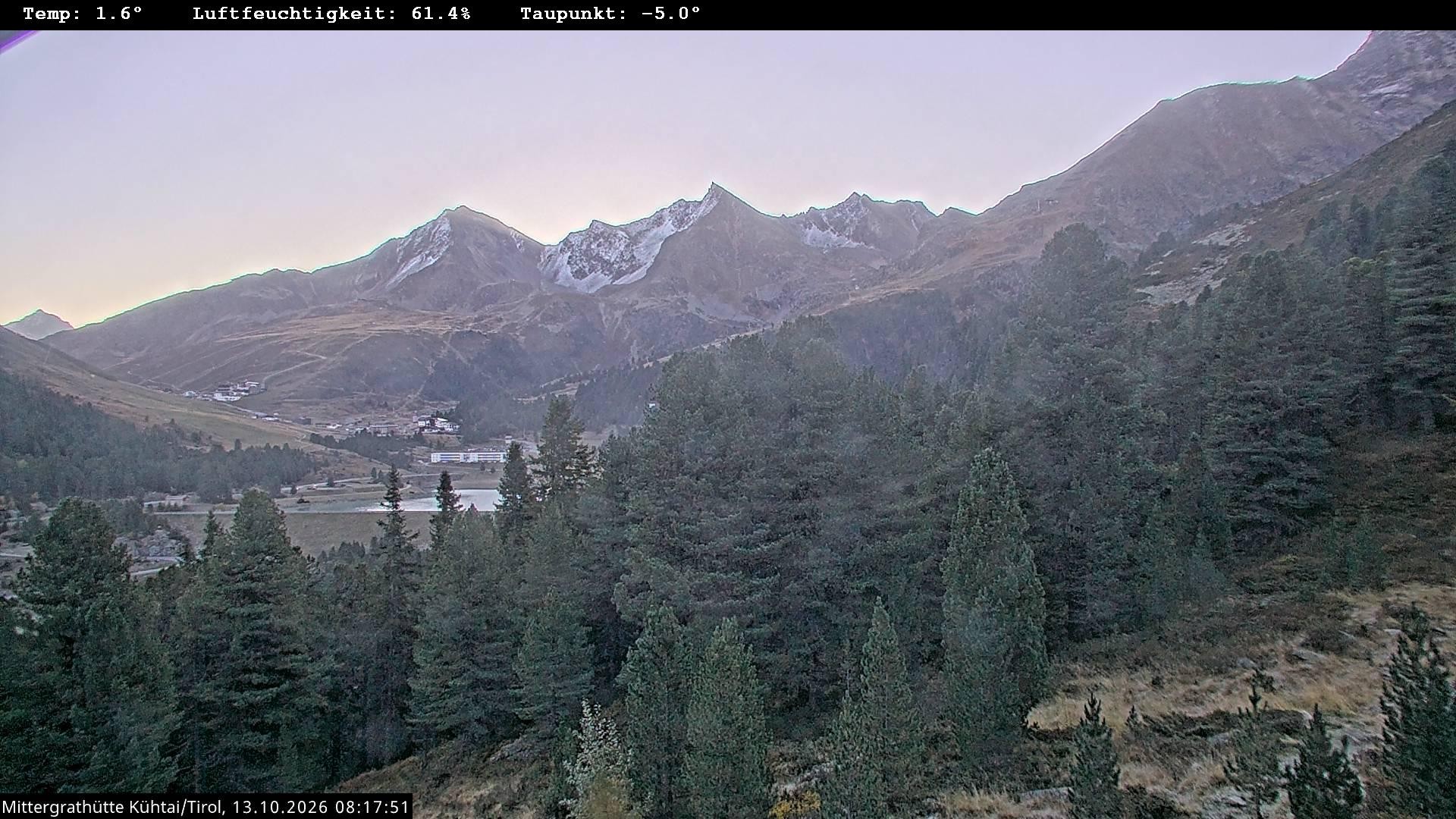Archiv Foto Webcam Mittergrathütte in Tirol