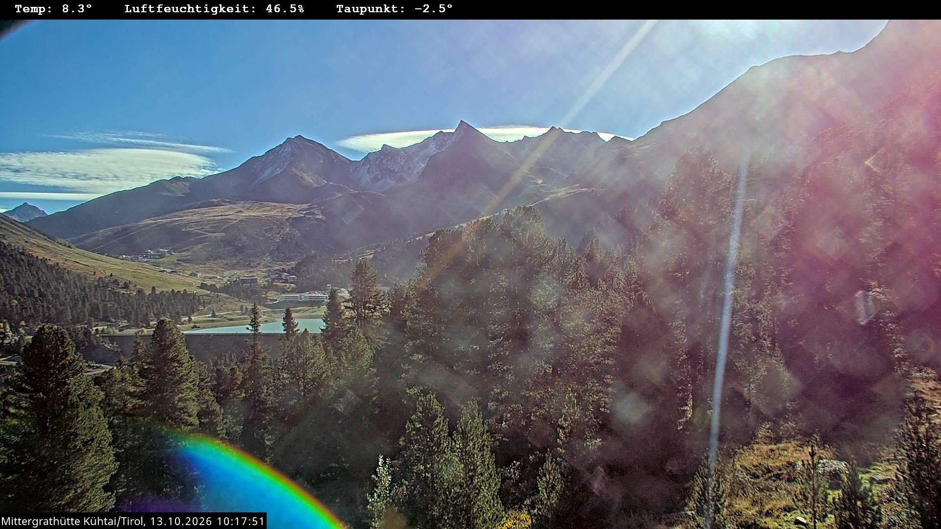 Archiv Foto Webcam Mittergrathütte in Tirol