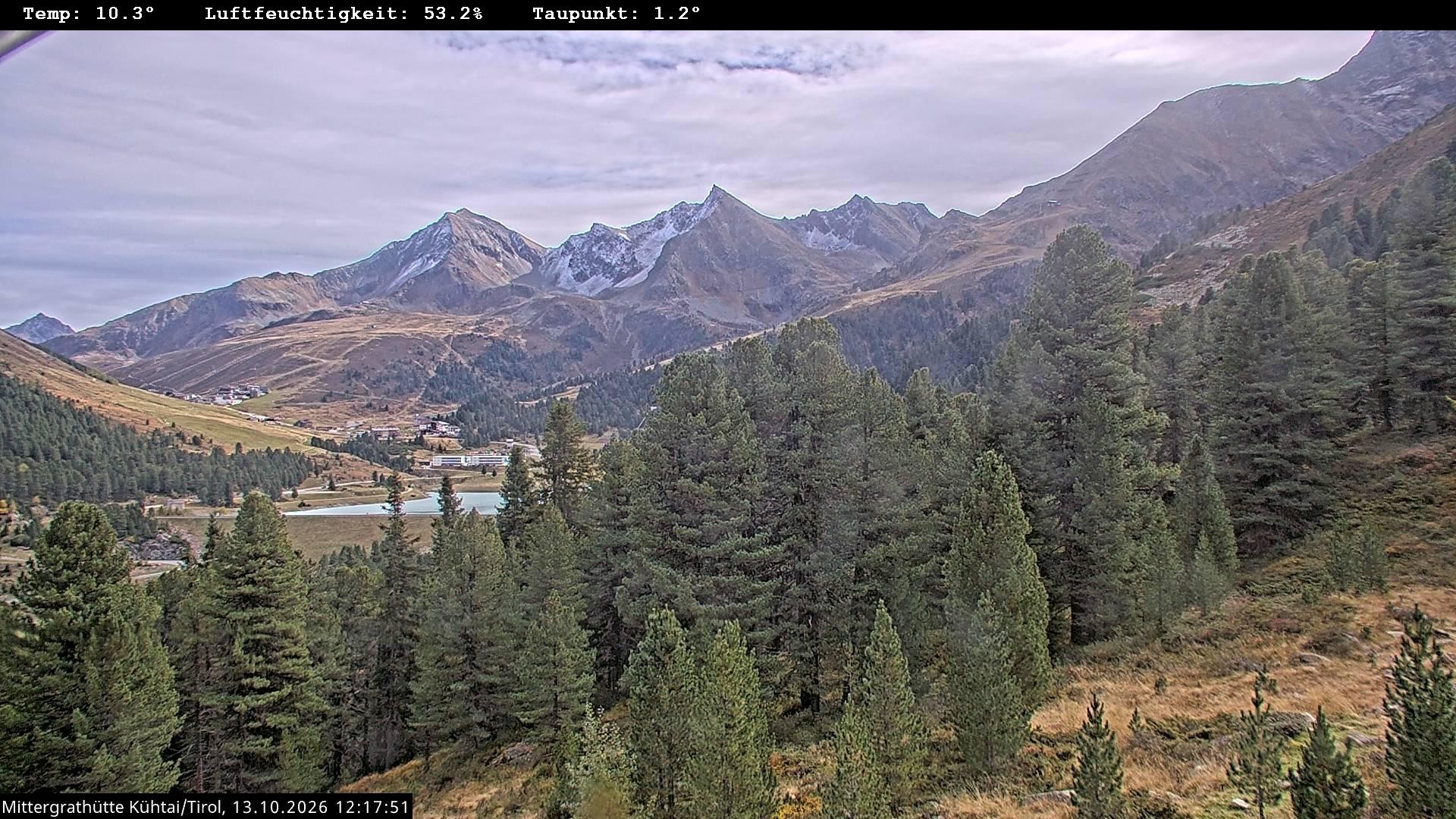 Archiv Foto Webcam Mittergrathütte in Tirol