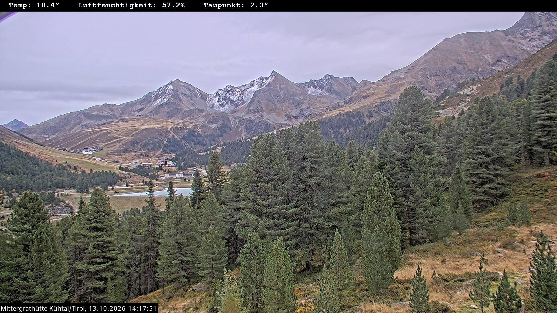 Archiv Foto Webcam Mittergrathütte in Tirol