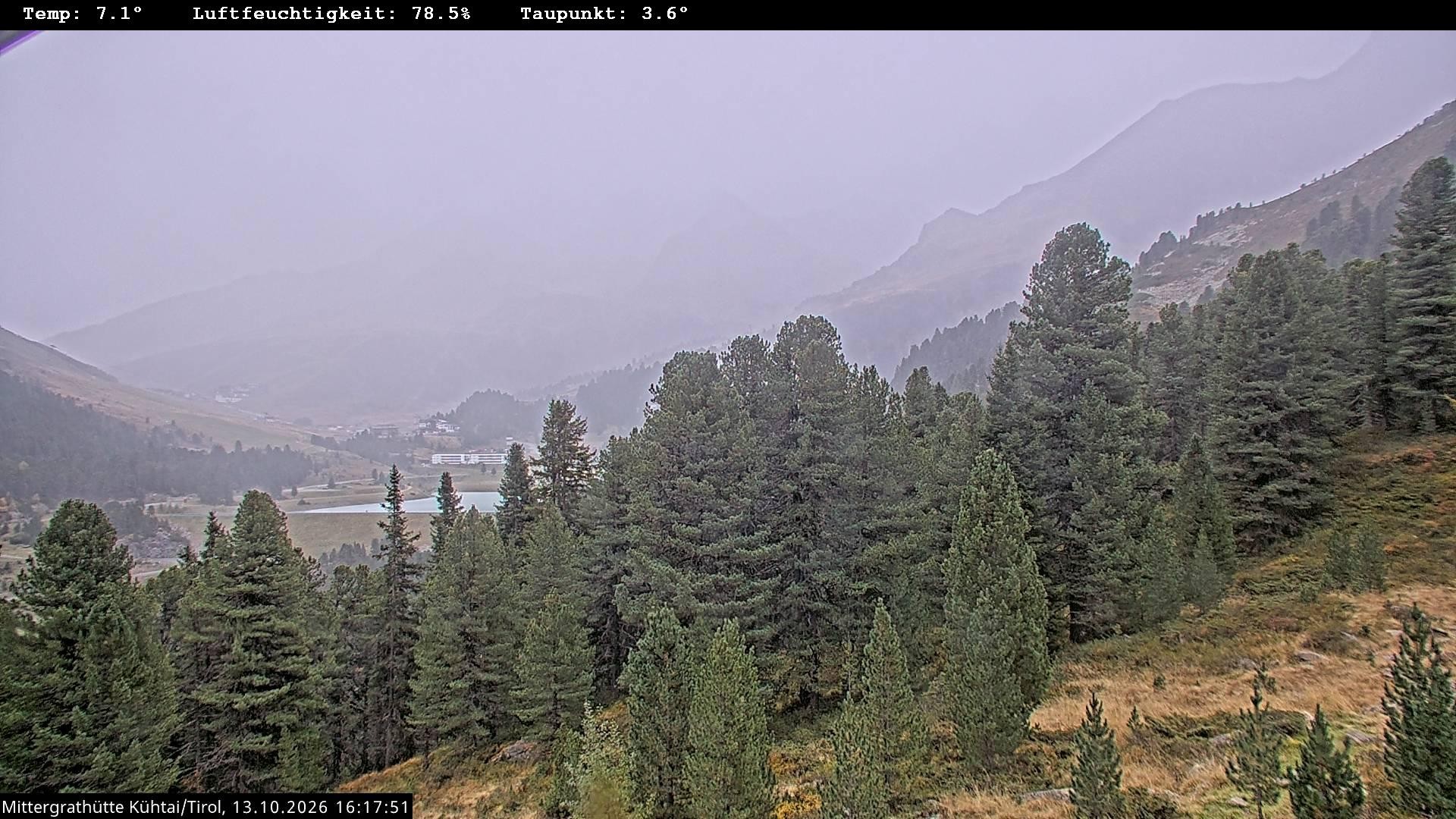 Archiv Foto Webcam Mittergrathütte in Tirol
