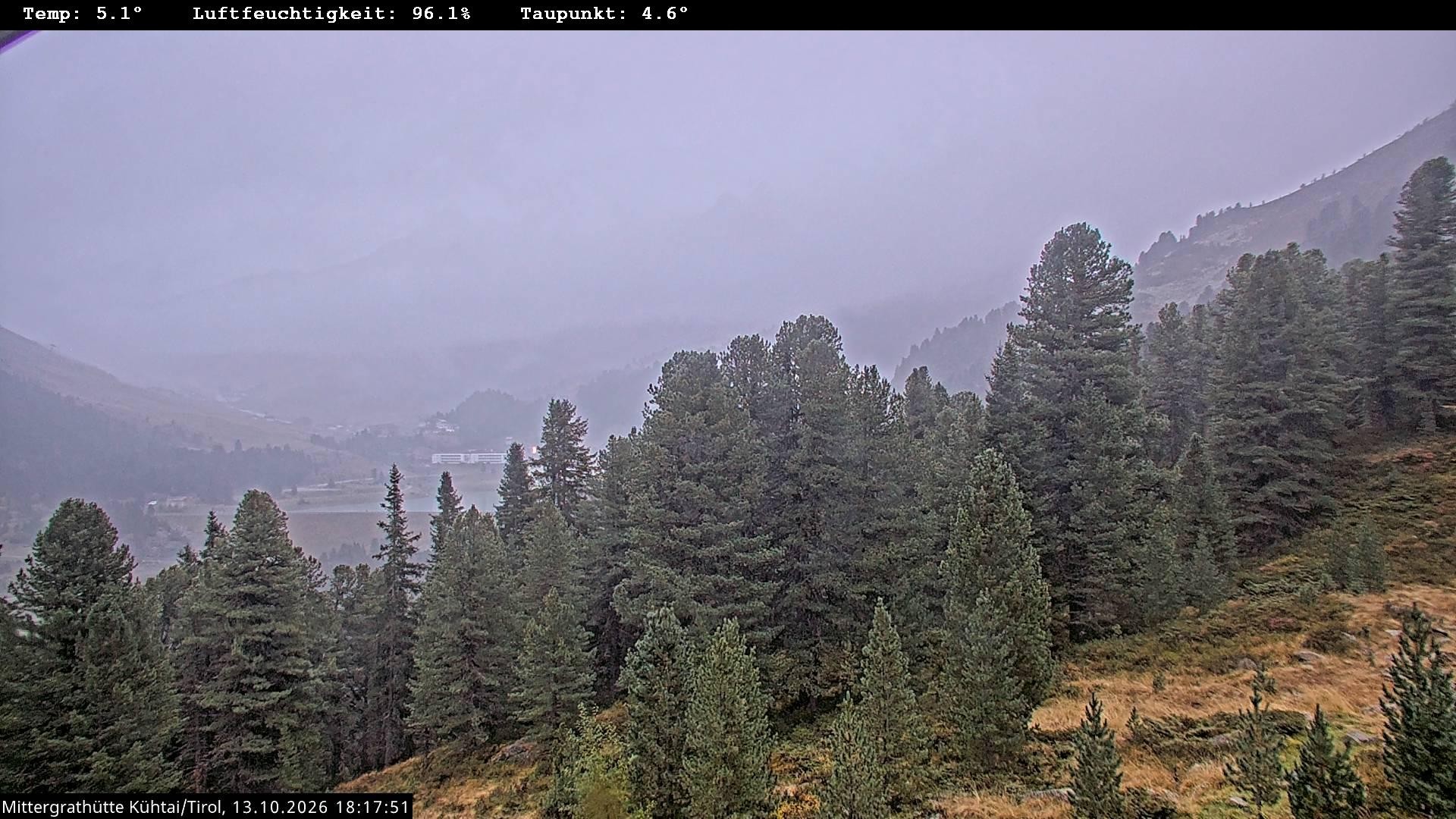 Archiv Foto Webcam Mittergrathütte in Tirol
