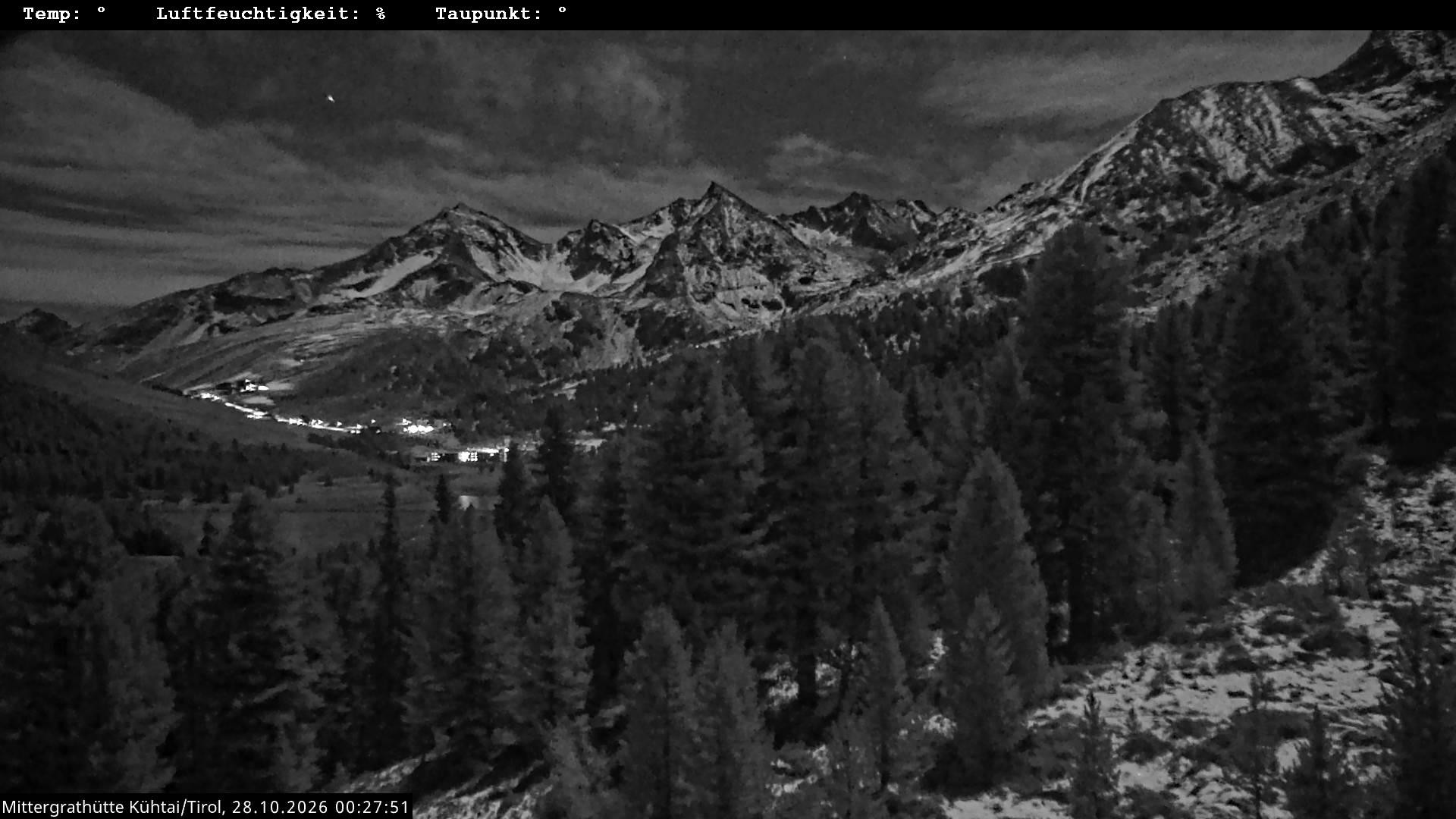 Archiv Foto Webcam Mittergrathütte in Tirol