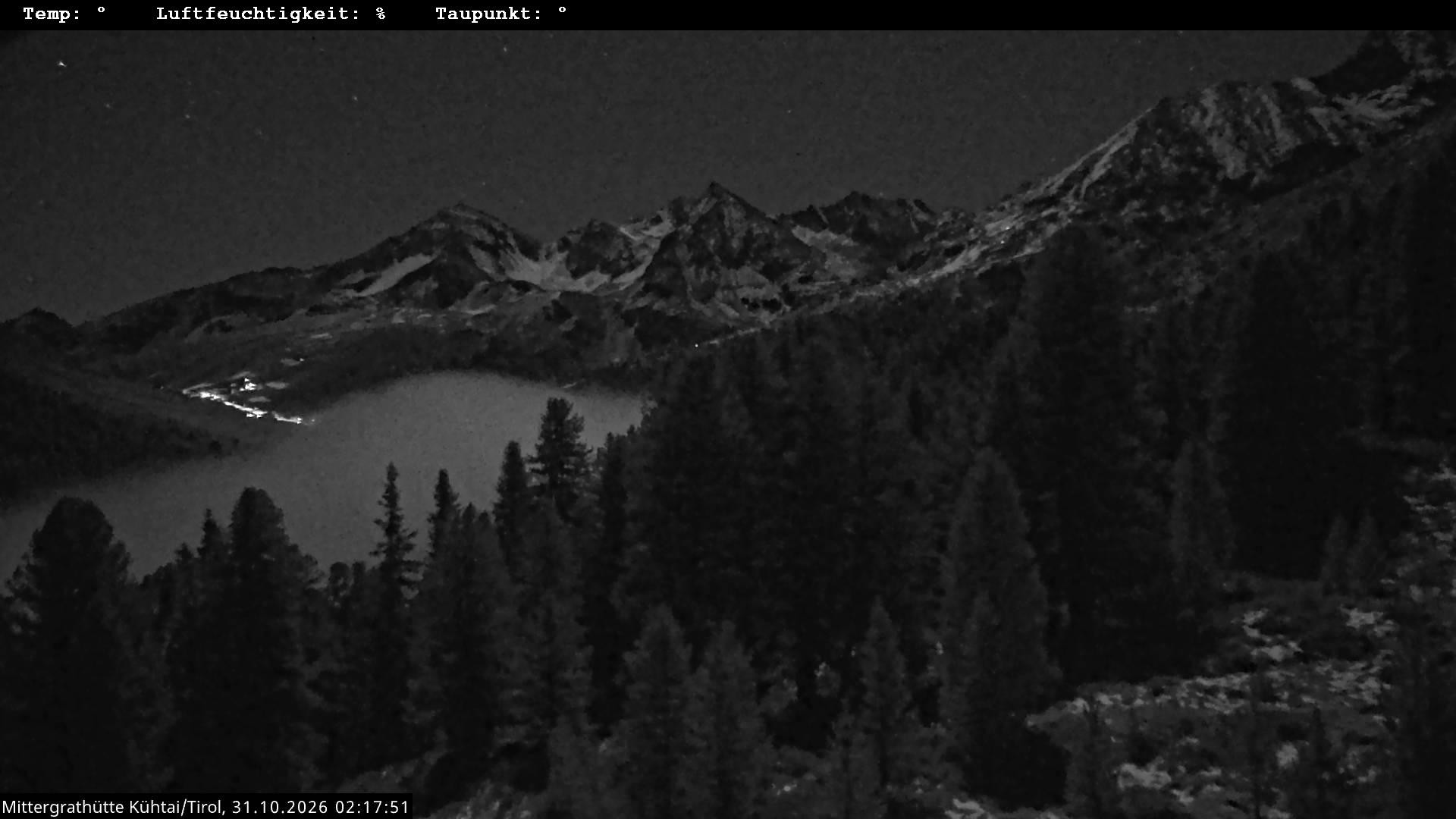 Archiv Foto Webcam Mittergrathütte in Tirol