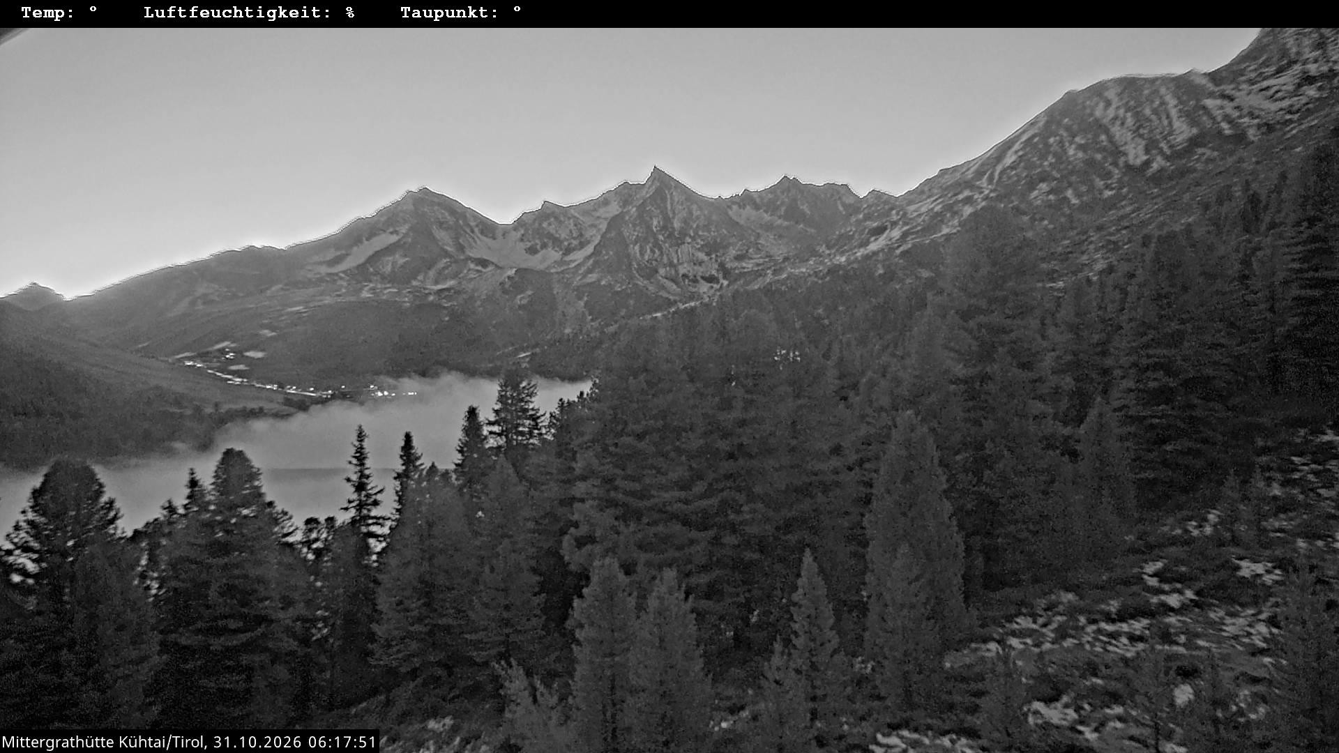 Archiv Foto Webcam Mittergrathütte in Tirol