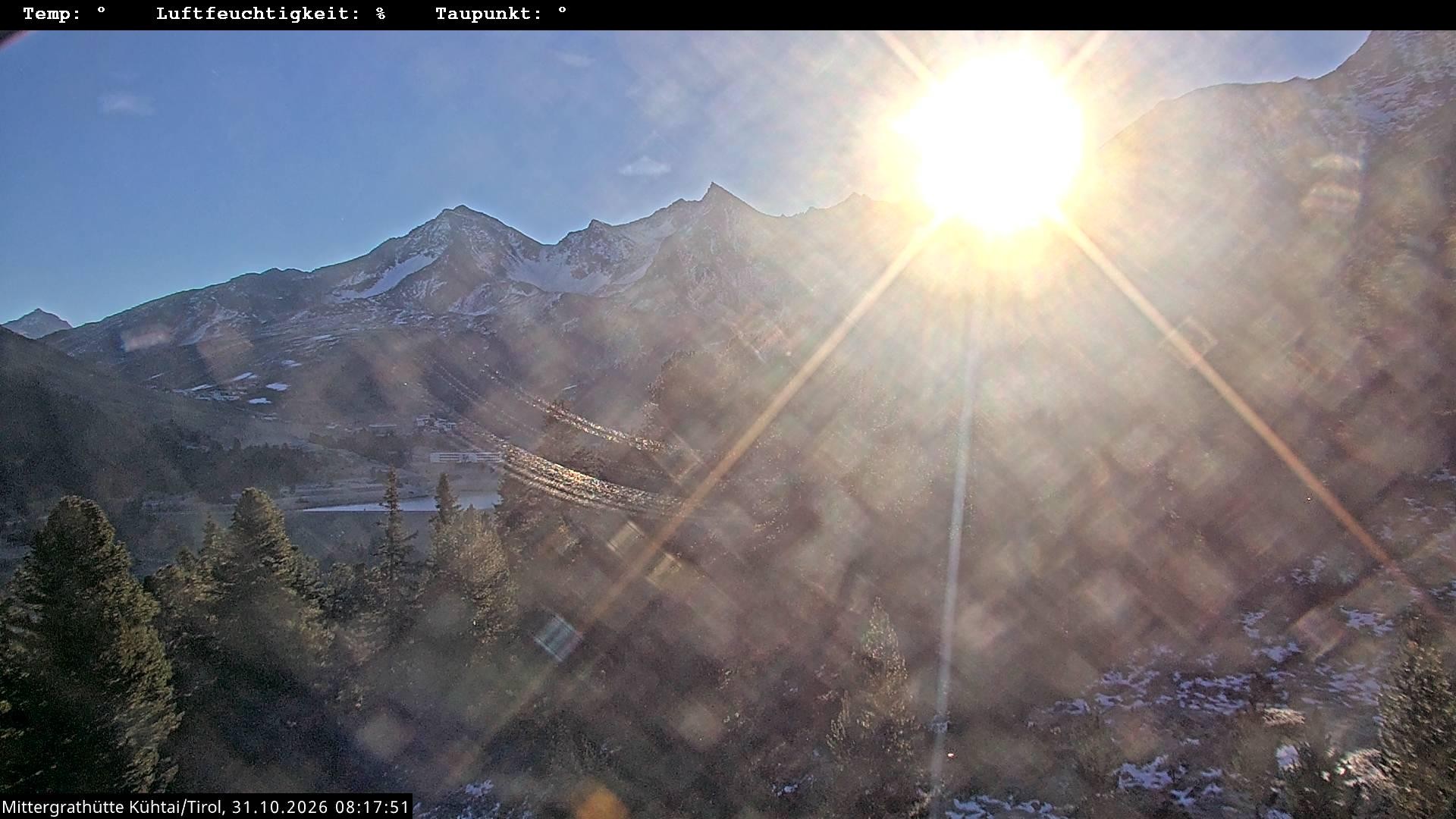 Archiv Foto Webcam Mittergrathütte in Tirol