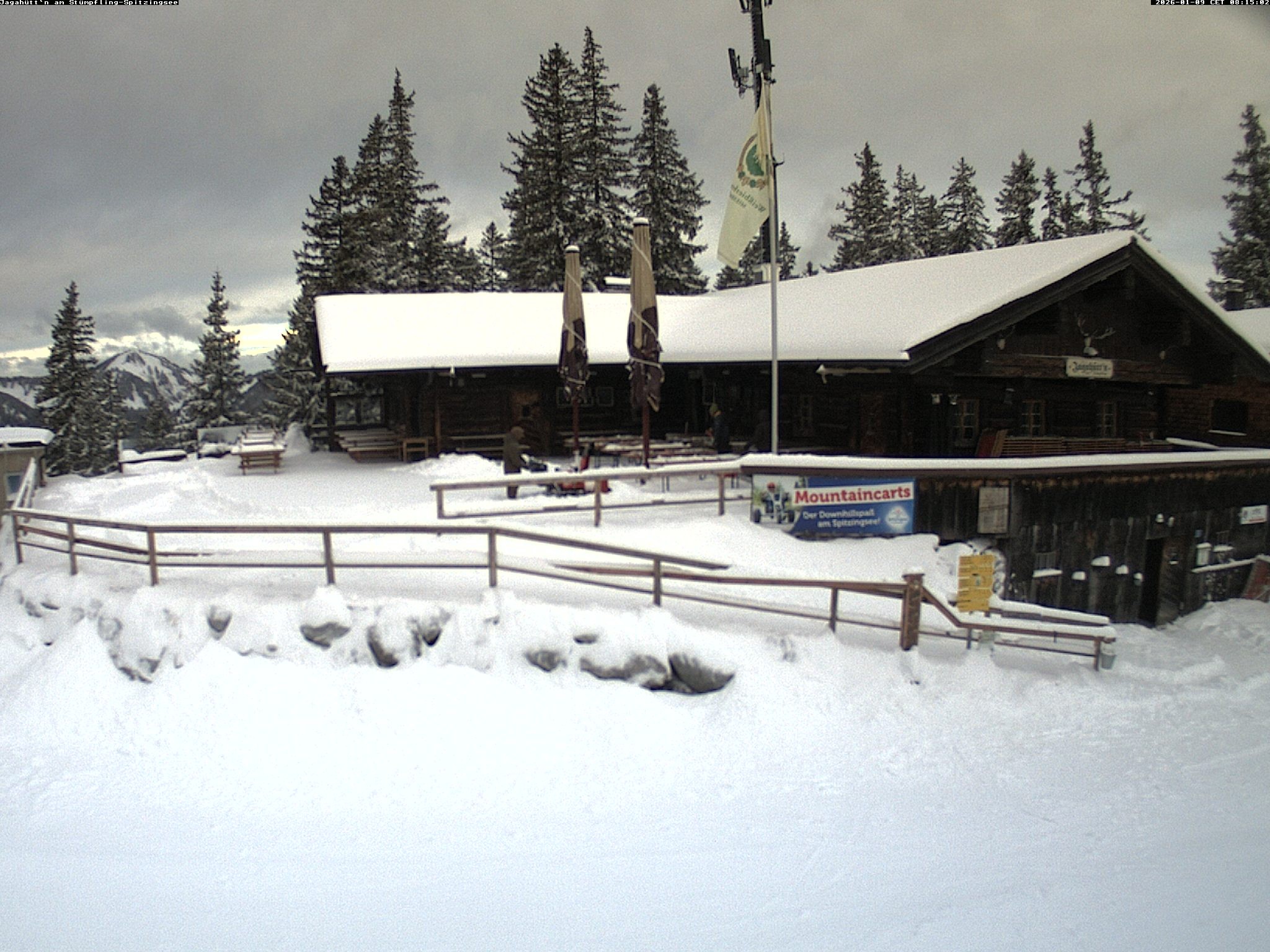 Archiv Foto Webcam Berghütte "Jagahüttn" auf dem Stümpfling