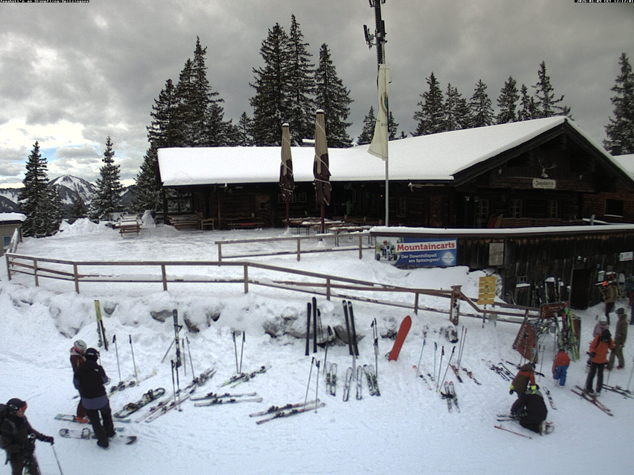 Archiv Foto Webcam Berghütte "Jagahüttn" auf dem Stümpfling