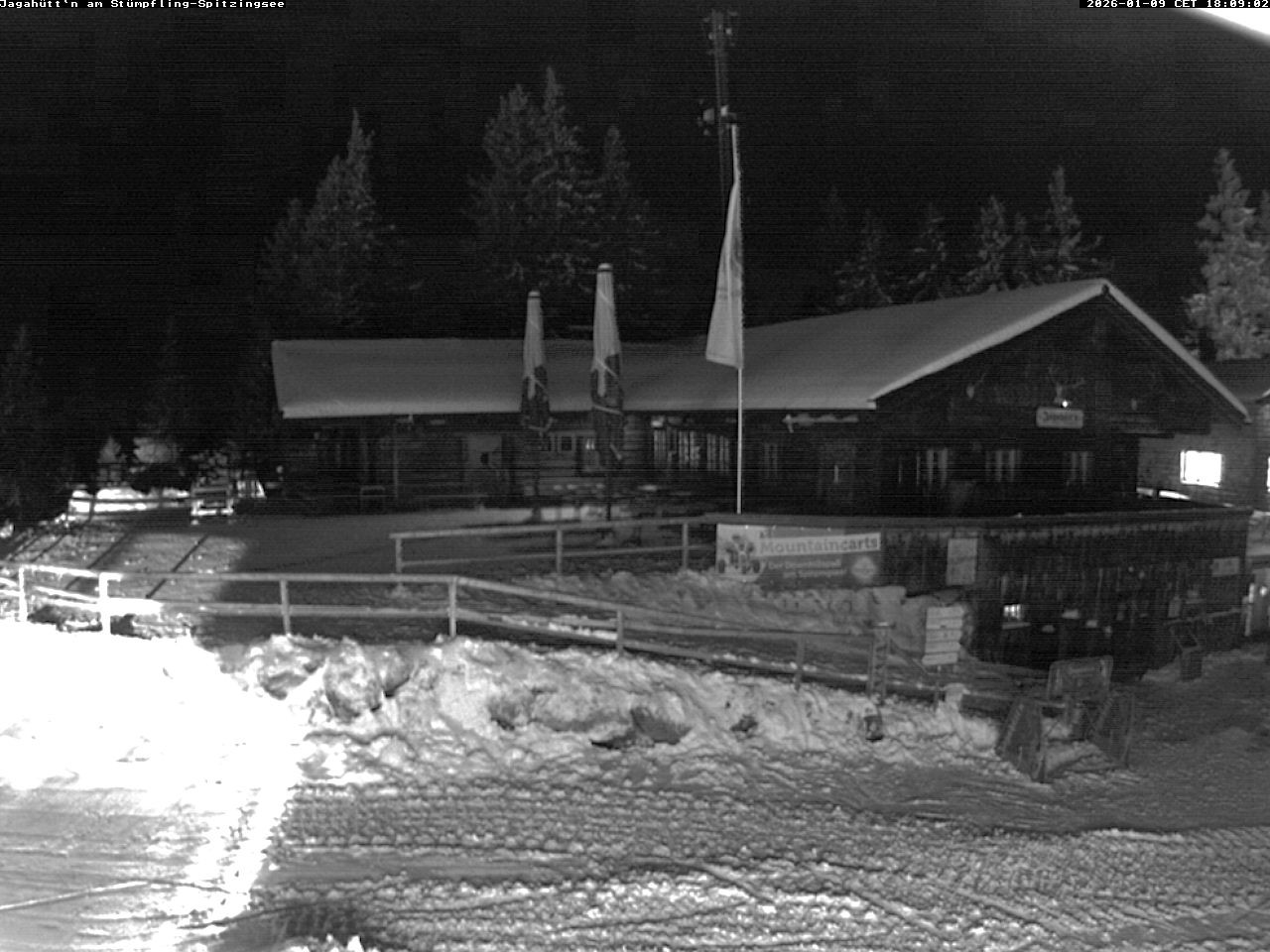 Archiv Foto Webcam Berghütte "Jagahüttn" auf dem Stümpfling