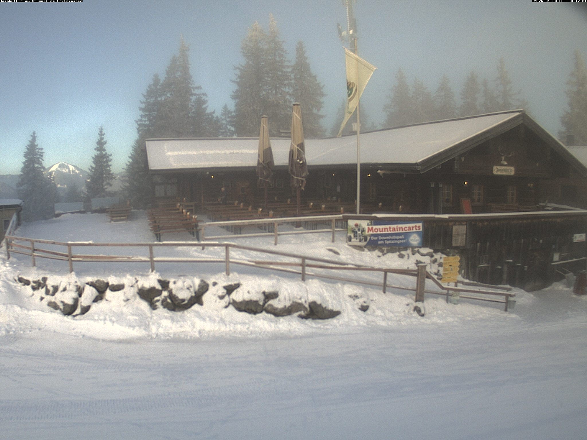 Archiv Foto Webcam Berghütte "Jagahüttn" auf dem Stümpfling