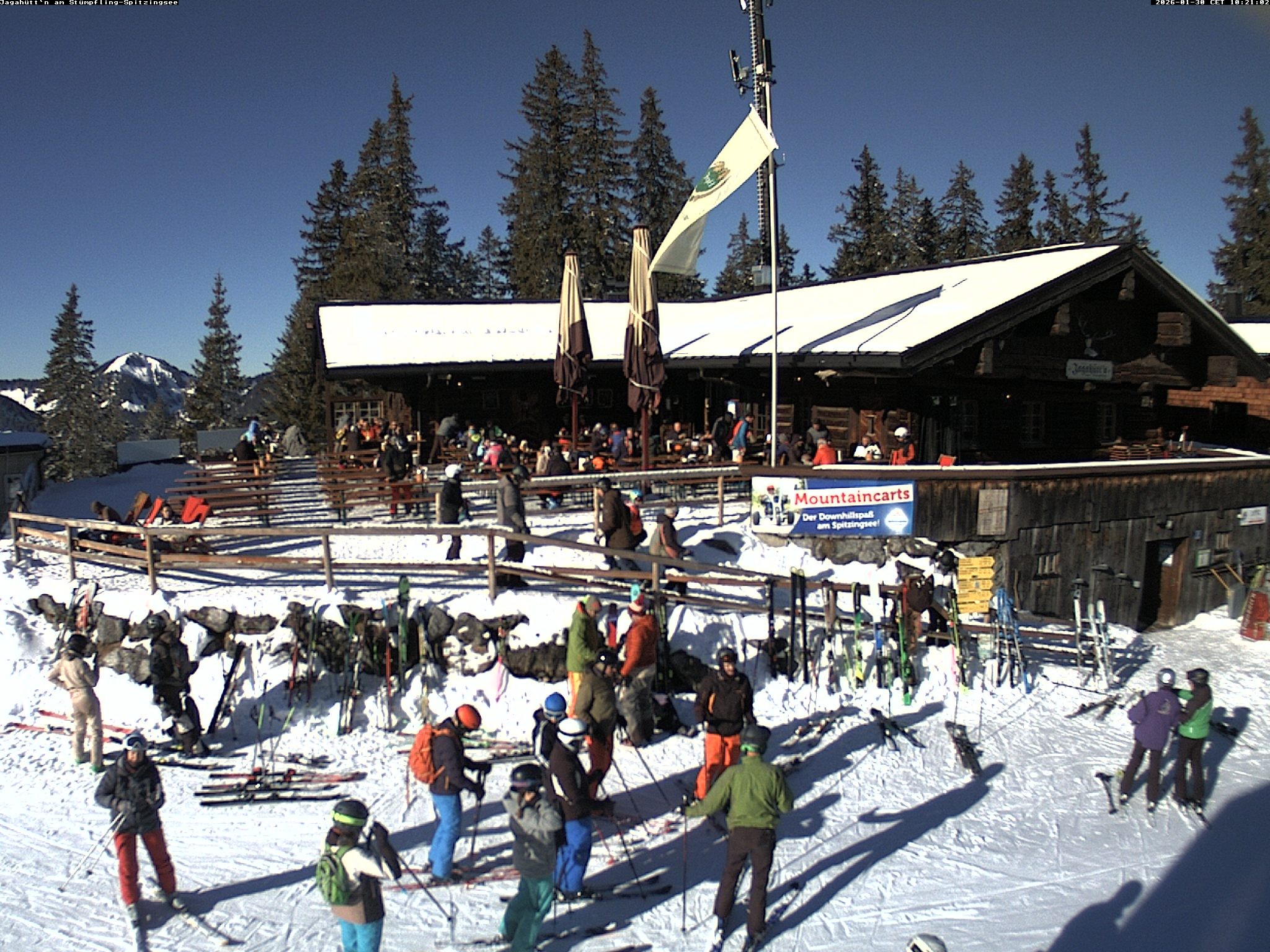 Archiv Foto Webcam Berghütte "Jagahüttn" auf dem Stümpfling