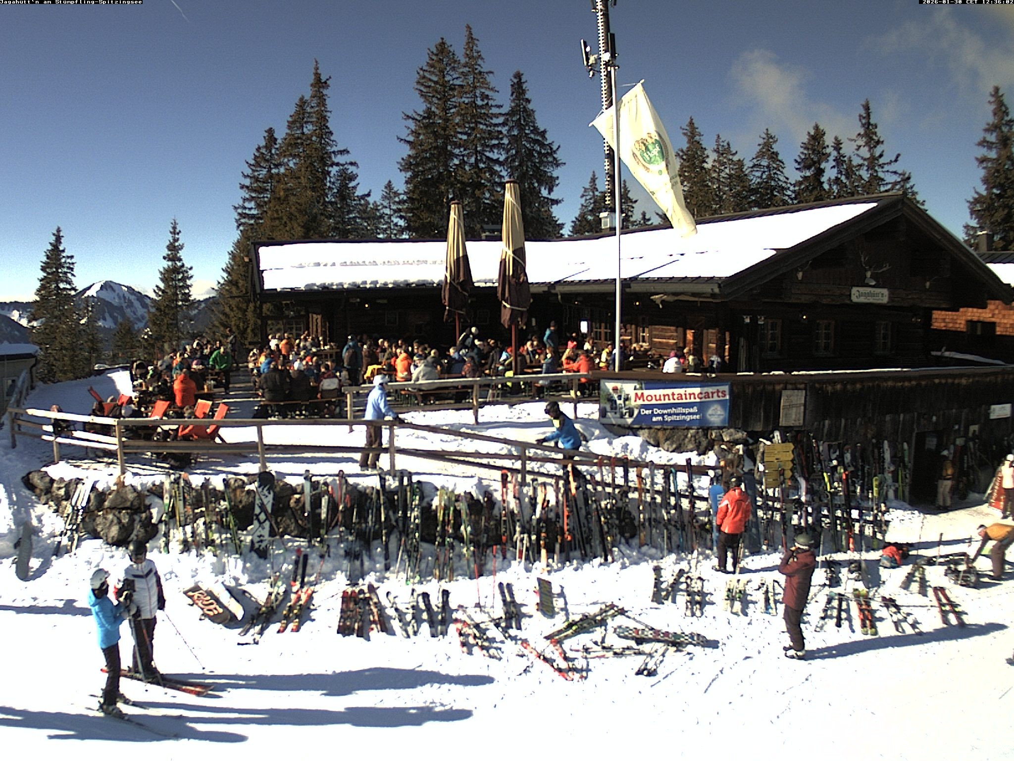 Archiv Foto Webcam Berghütte "Jagahüttn" auf dem Stümpfling