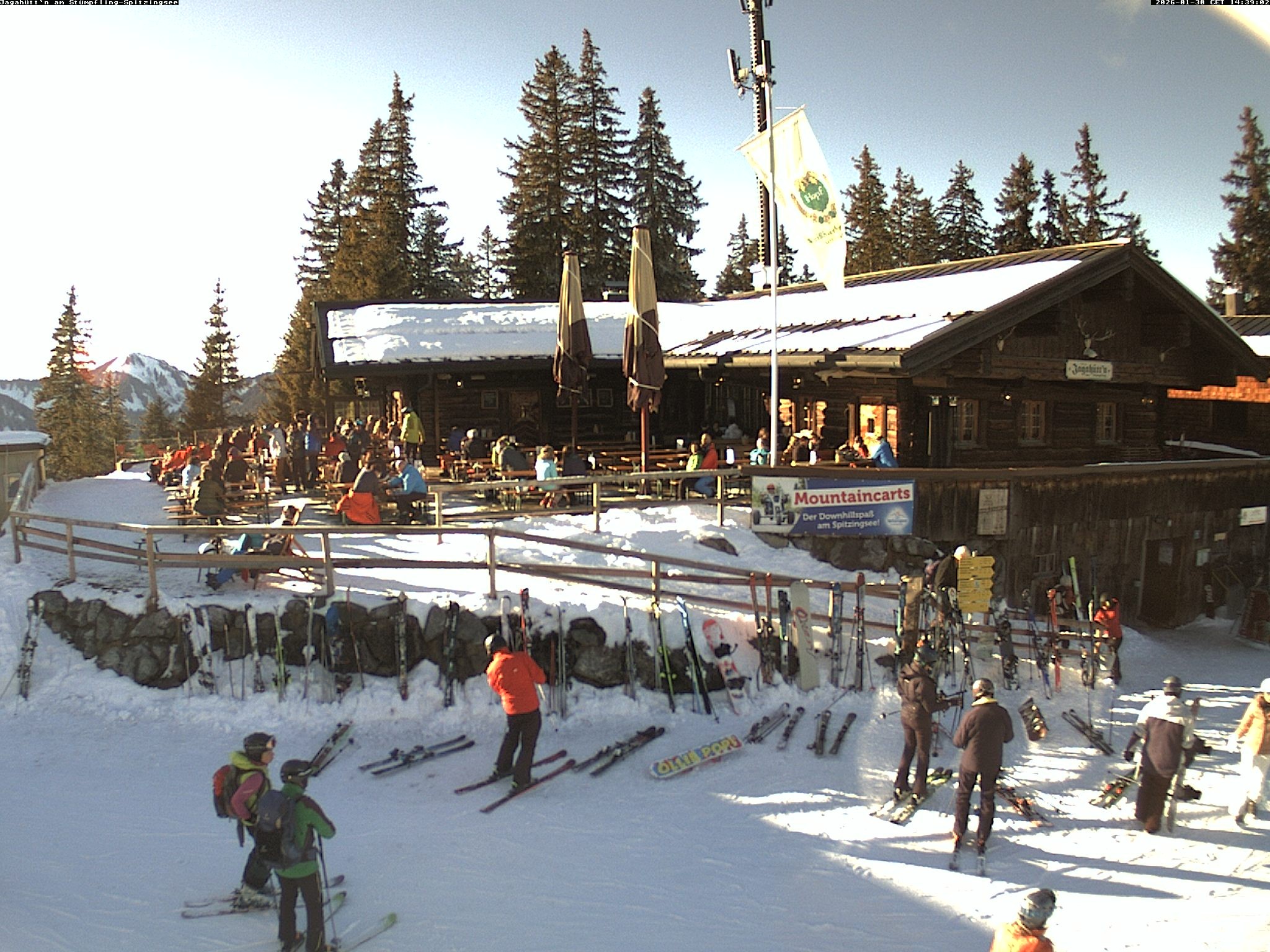 Archiv Foto Webcam Berghütte "Jagahüttn" auf dem Stümpfling