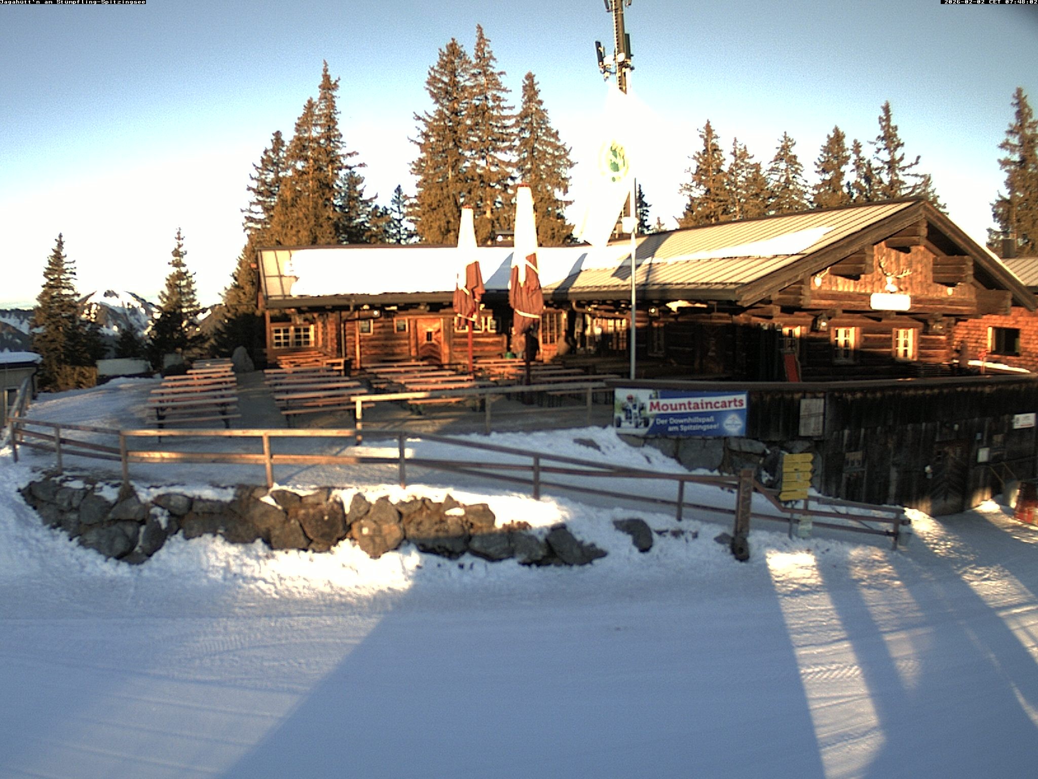 Archiv Foto Webcam Berghütte "Jagahüttn" auf dem Stümpfling