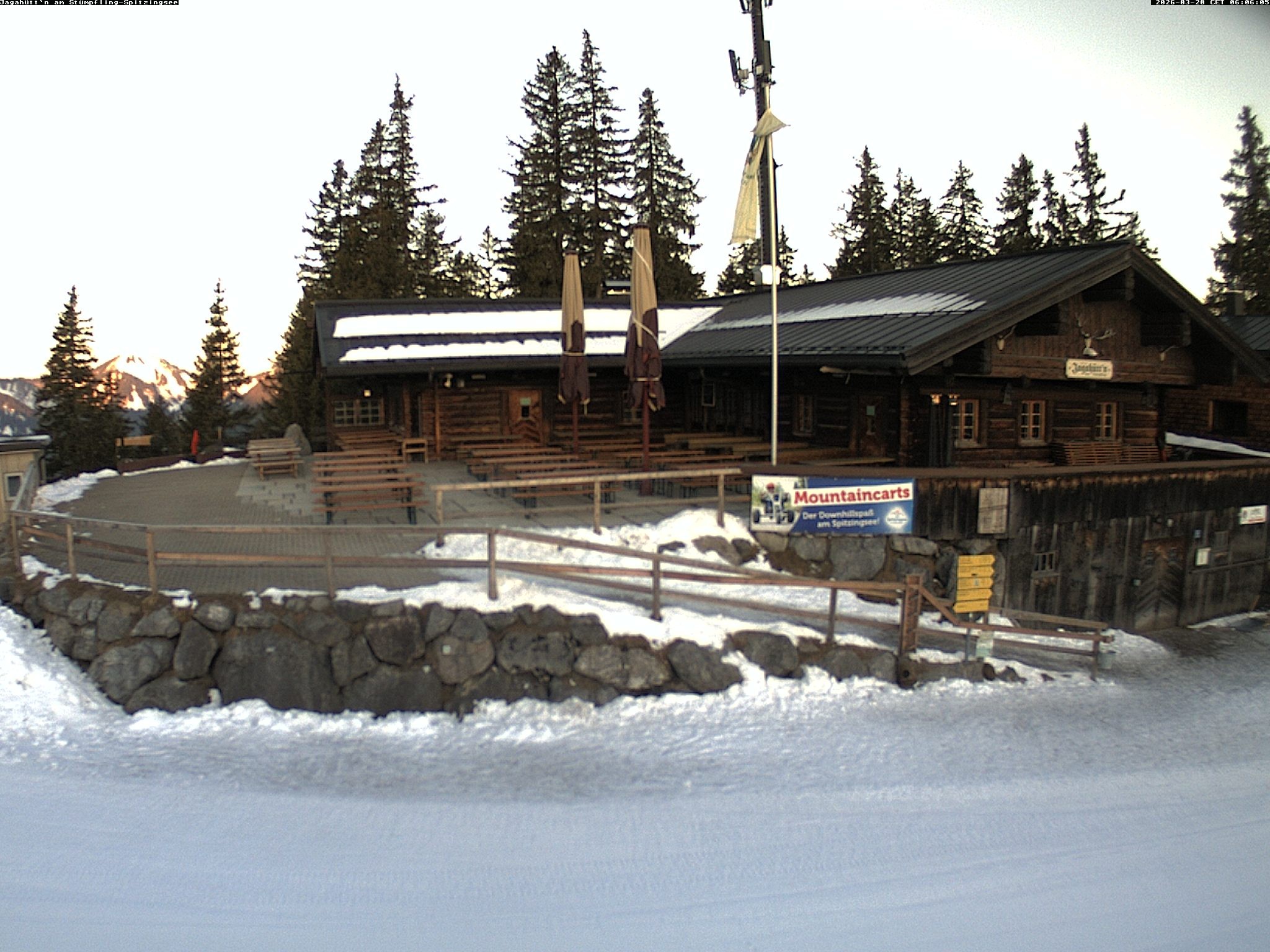 Archiv Foto Webcam Berghütte "Jagahüttn" auf dem Stümpfling