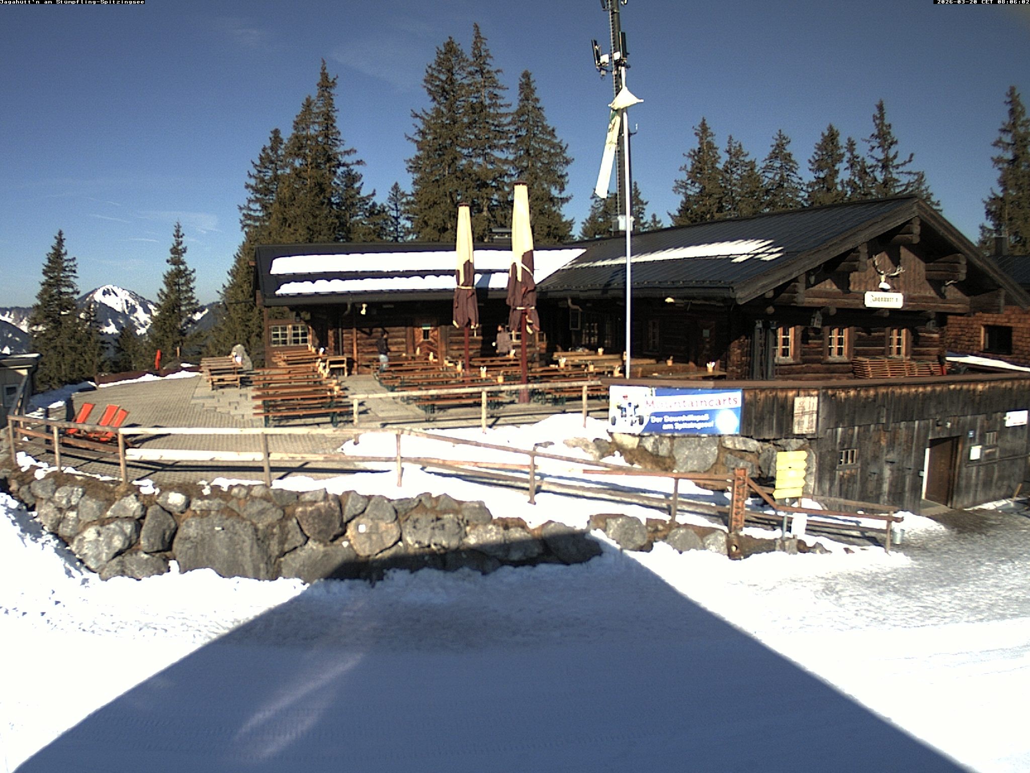 Archiv Foto Webcam Berghütte "Jagahüttn" auf dem Stümpfling