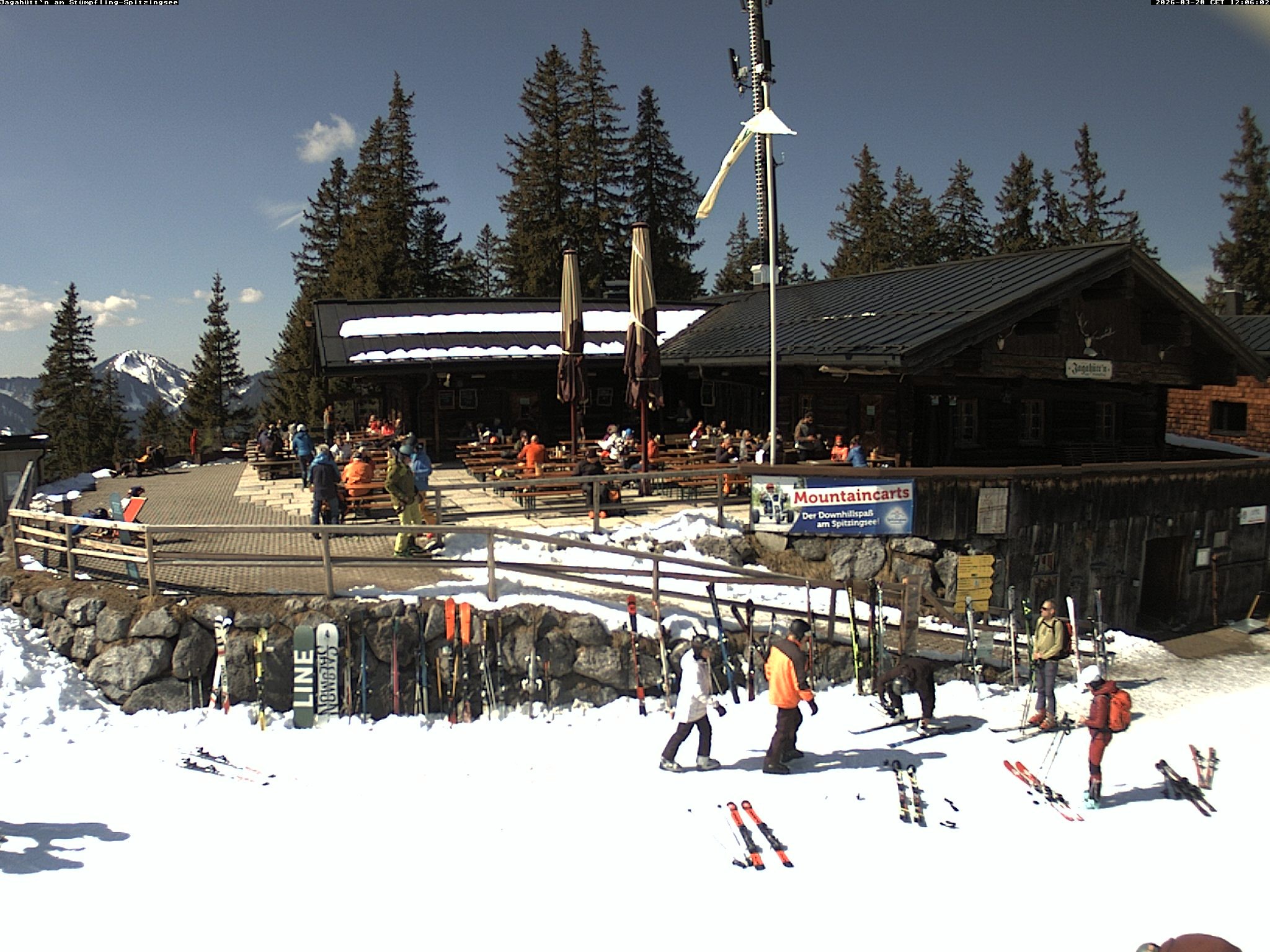 Archiv Foto Webcam Berghütte "Jagahüttn" auf dem Stümpfling