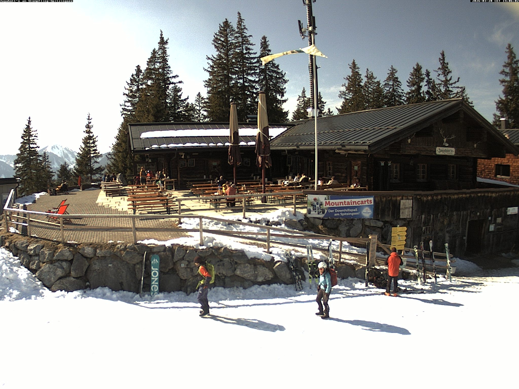 Archiv Foto Webcam Berghütte "Jagahüttn" auf dem Stümpfling