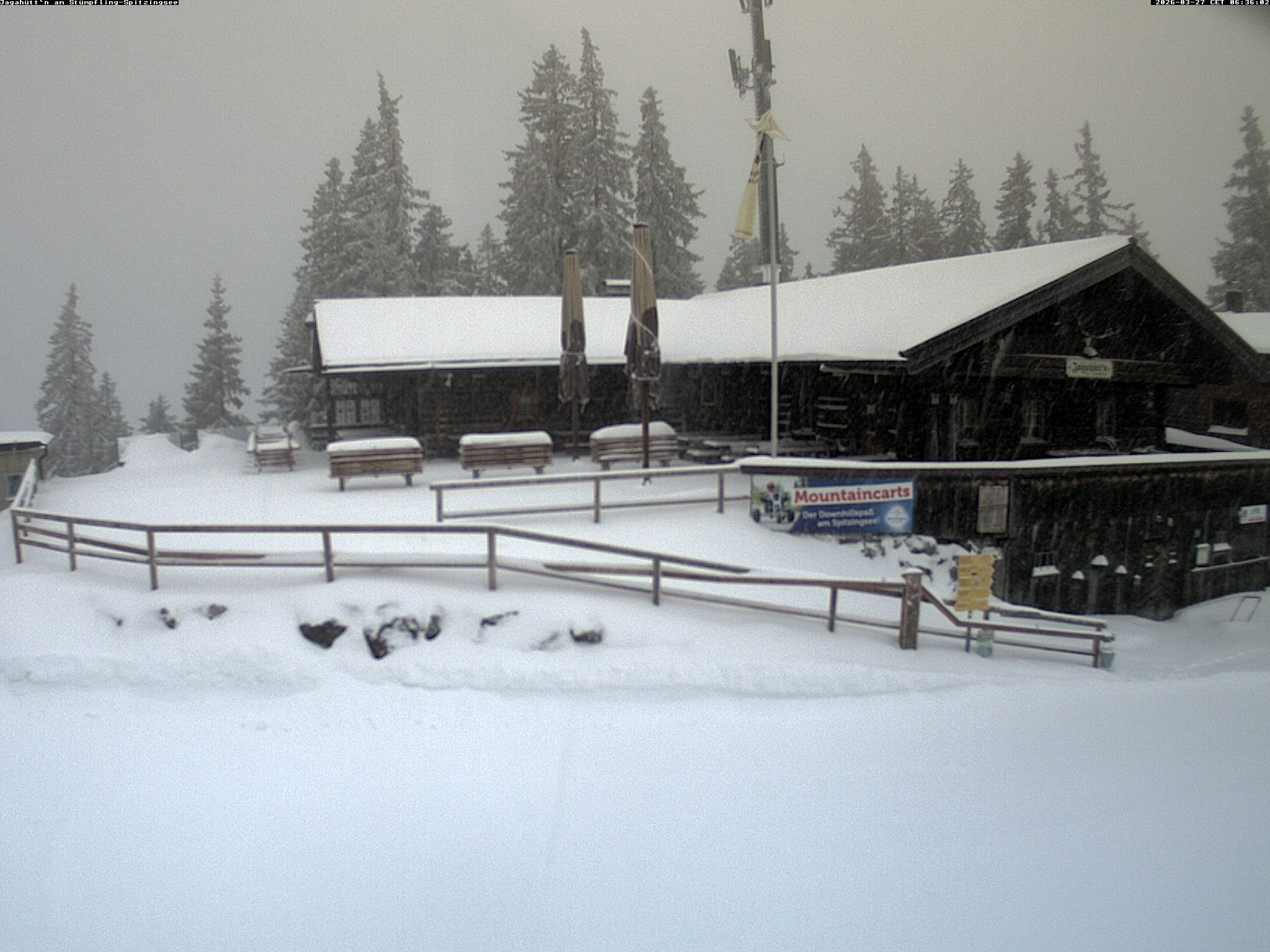 Archiv Foto Webcam Berghütte "Jagahüttn" auf dem Stümpfling