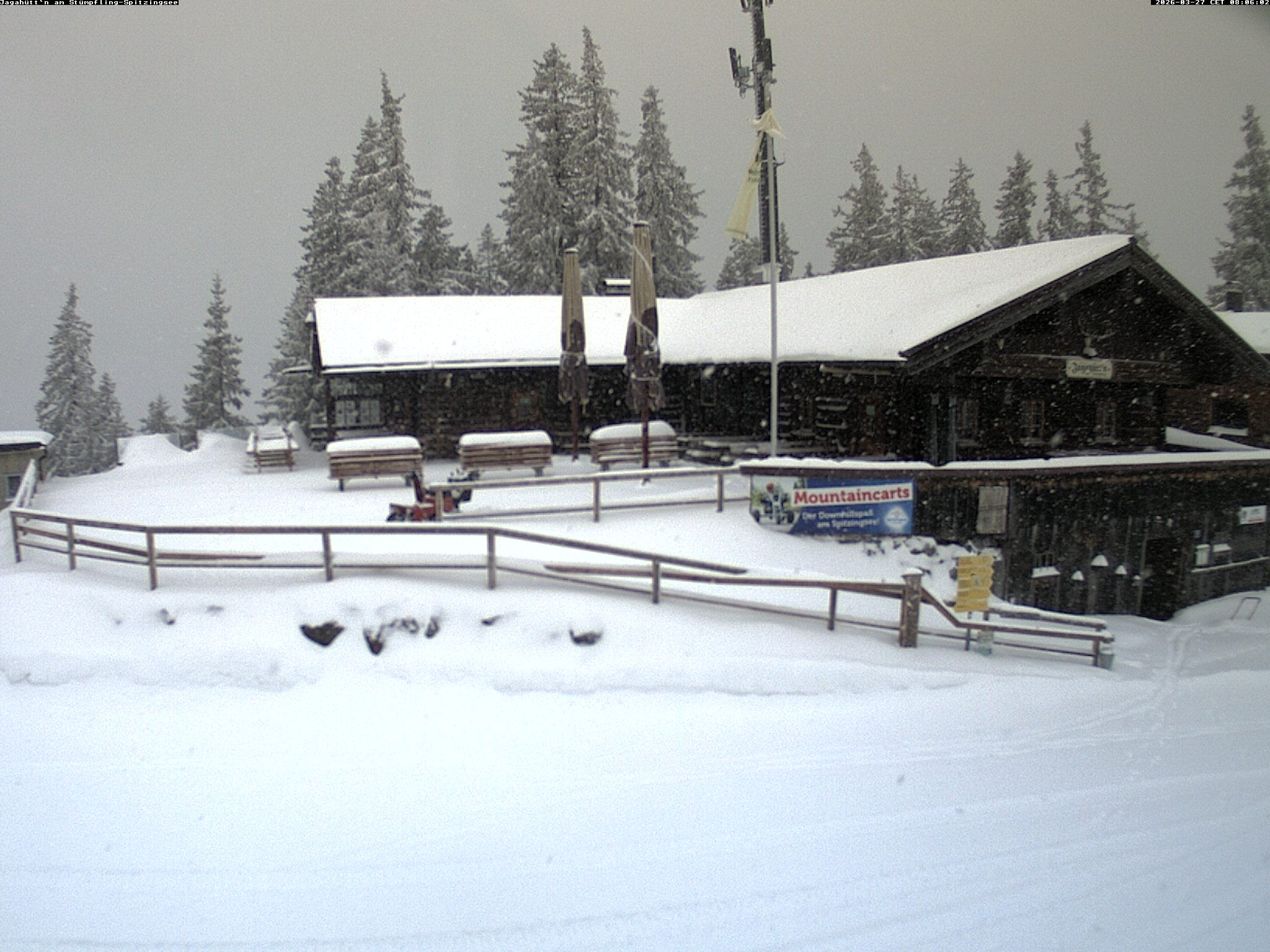 Archiv Foto Webcam Berghütte "Jagahüttn" auf dem Stümpfling