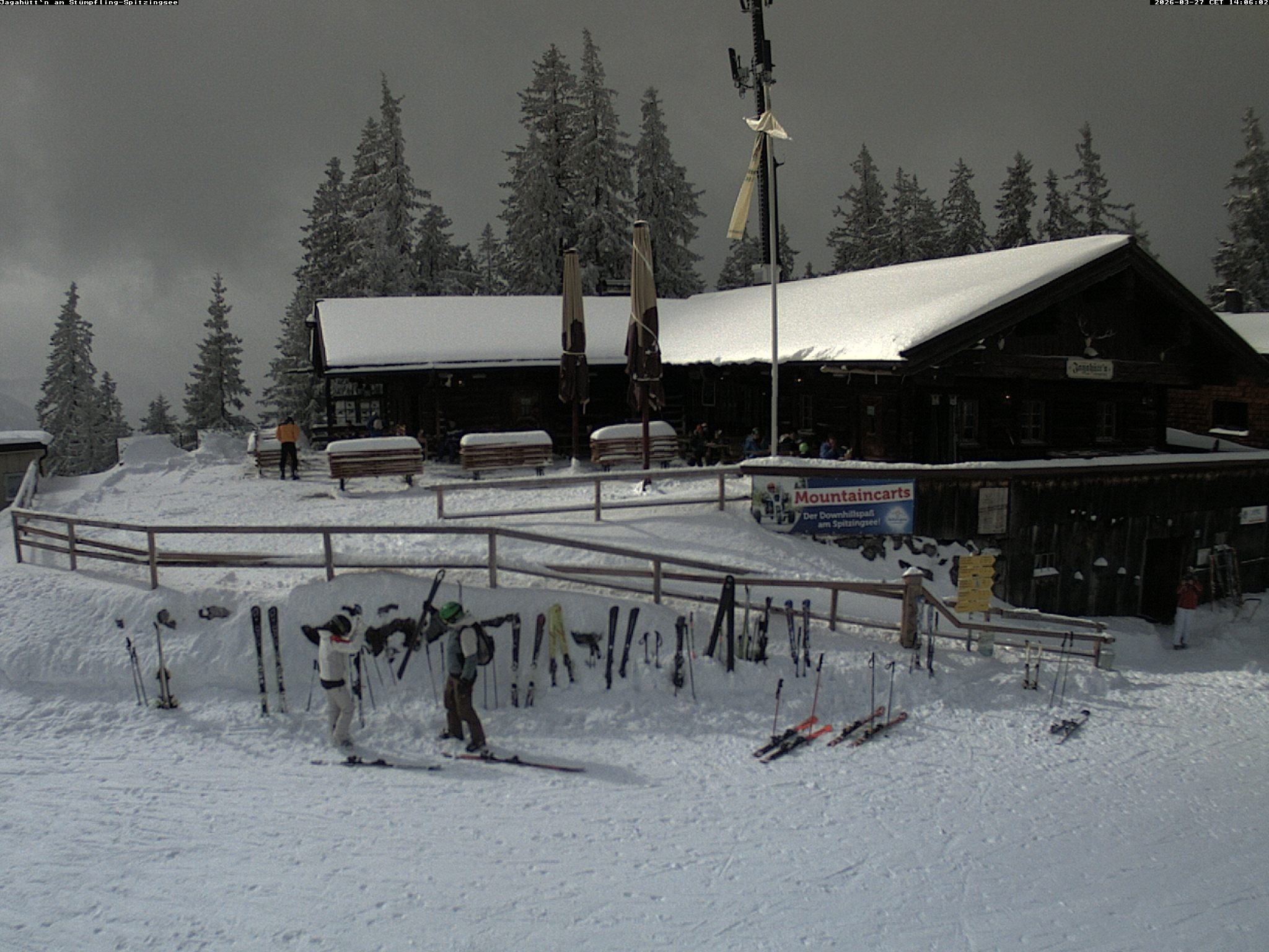 Archiv Foto Webcam Berghütte "Jagahüttn" auf dem Stümpfling