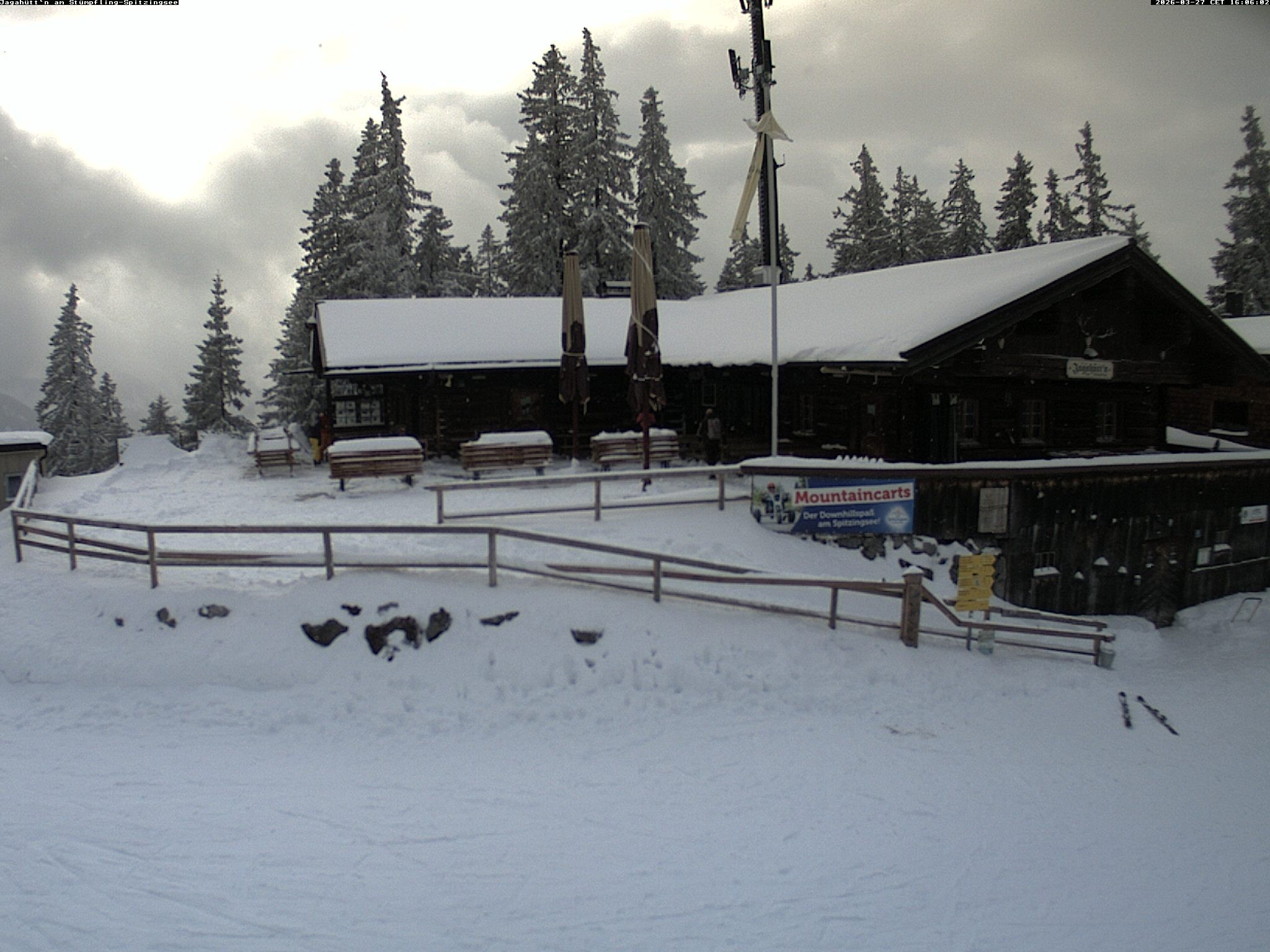 Archiv Foto Webcam Berghütte "Jagahüttn" auf dem Stümpfling