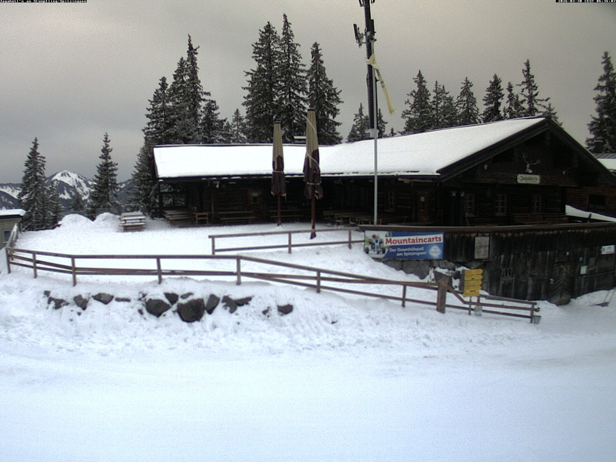 Archiv Foto Webcam Berghütte "Jagahüttn" auf dem Stümpfling