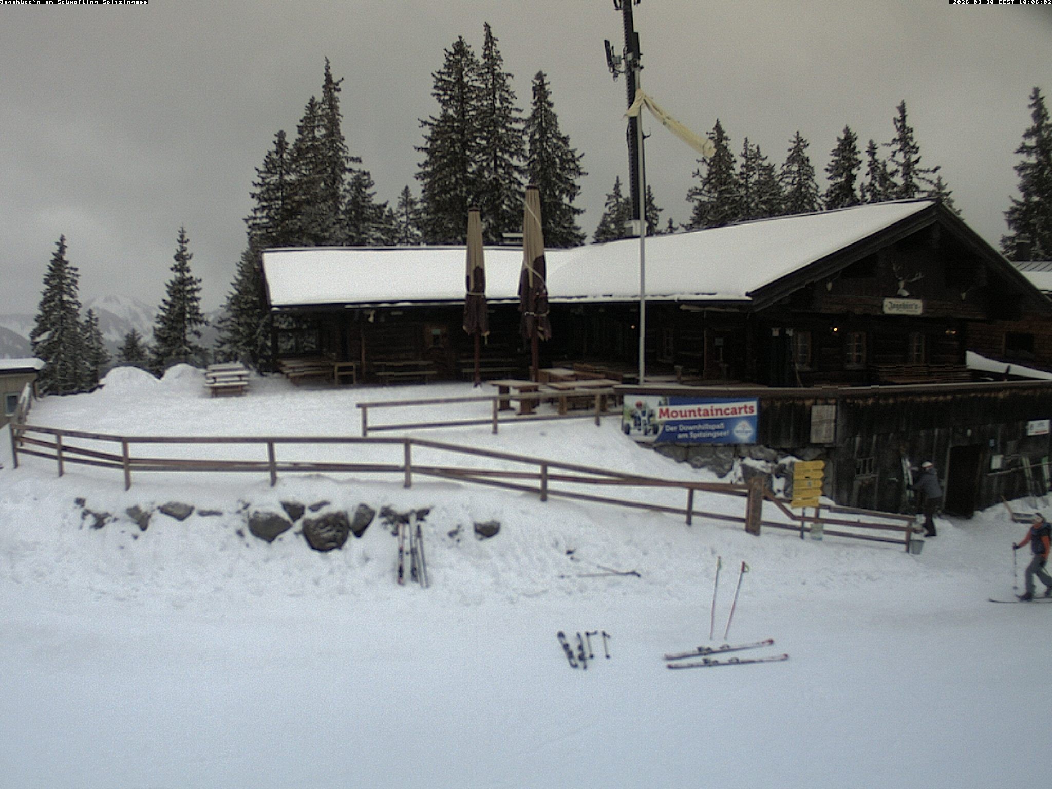 Archiv Foto Webcam Berghütte "Jagahüttn" auf dem Stümpfling