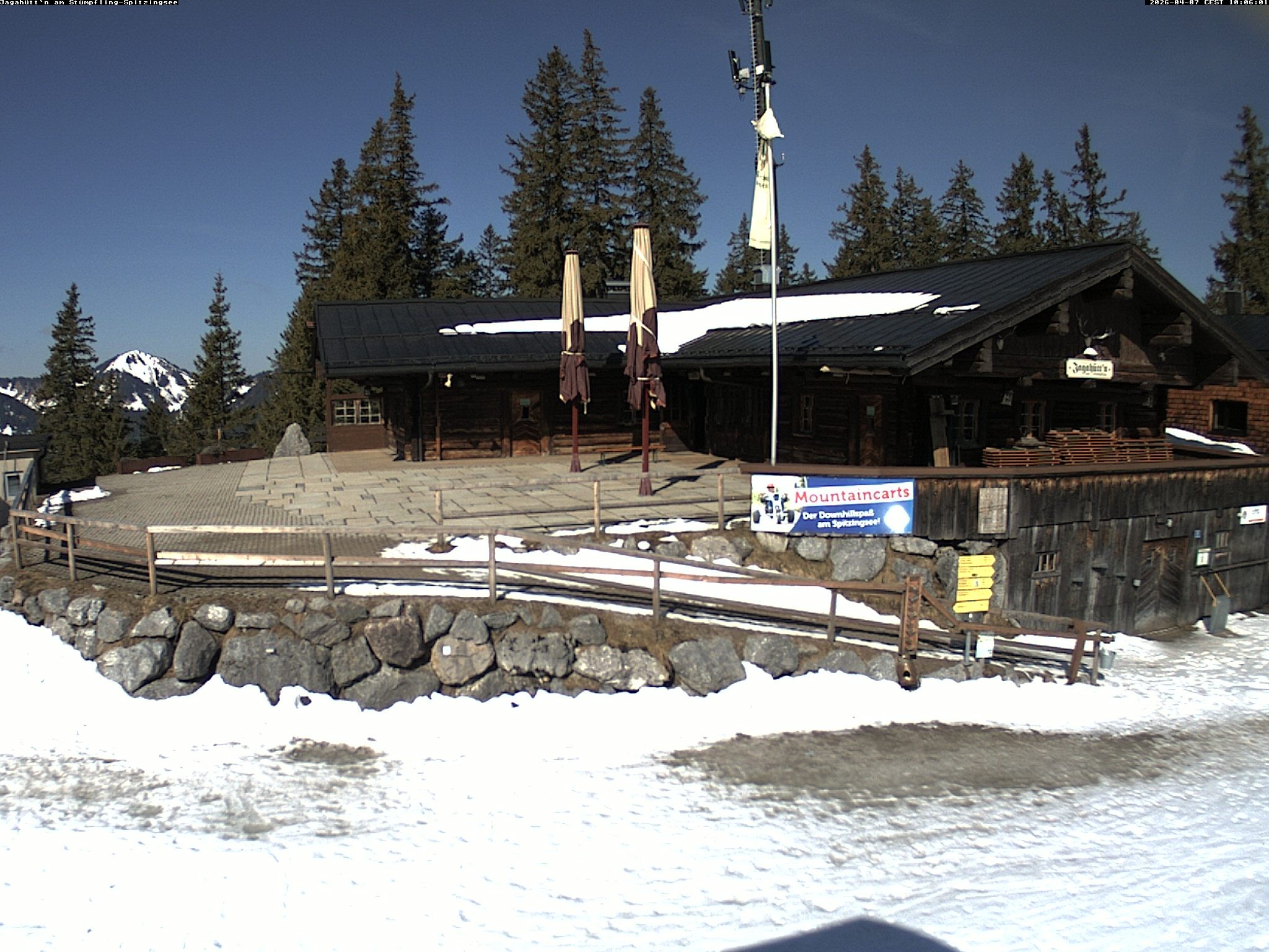 Archiv Foto Webcam Berghütte "Jagahüttn" auf dem Stümpfling