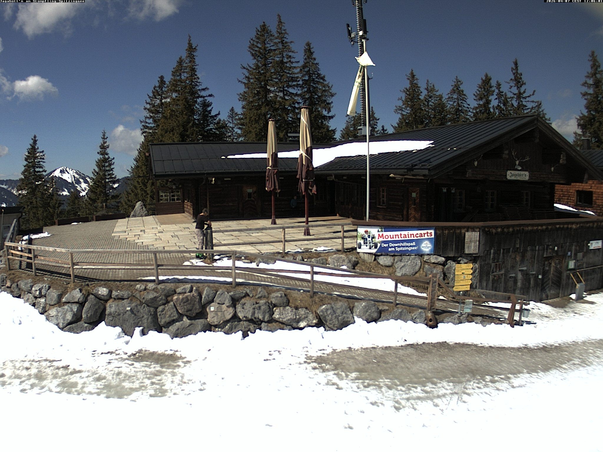 Archiv Foto Webcam Berghütte "Jagahüttn" auf dem Stümpfling