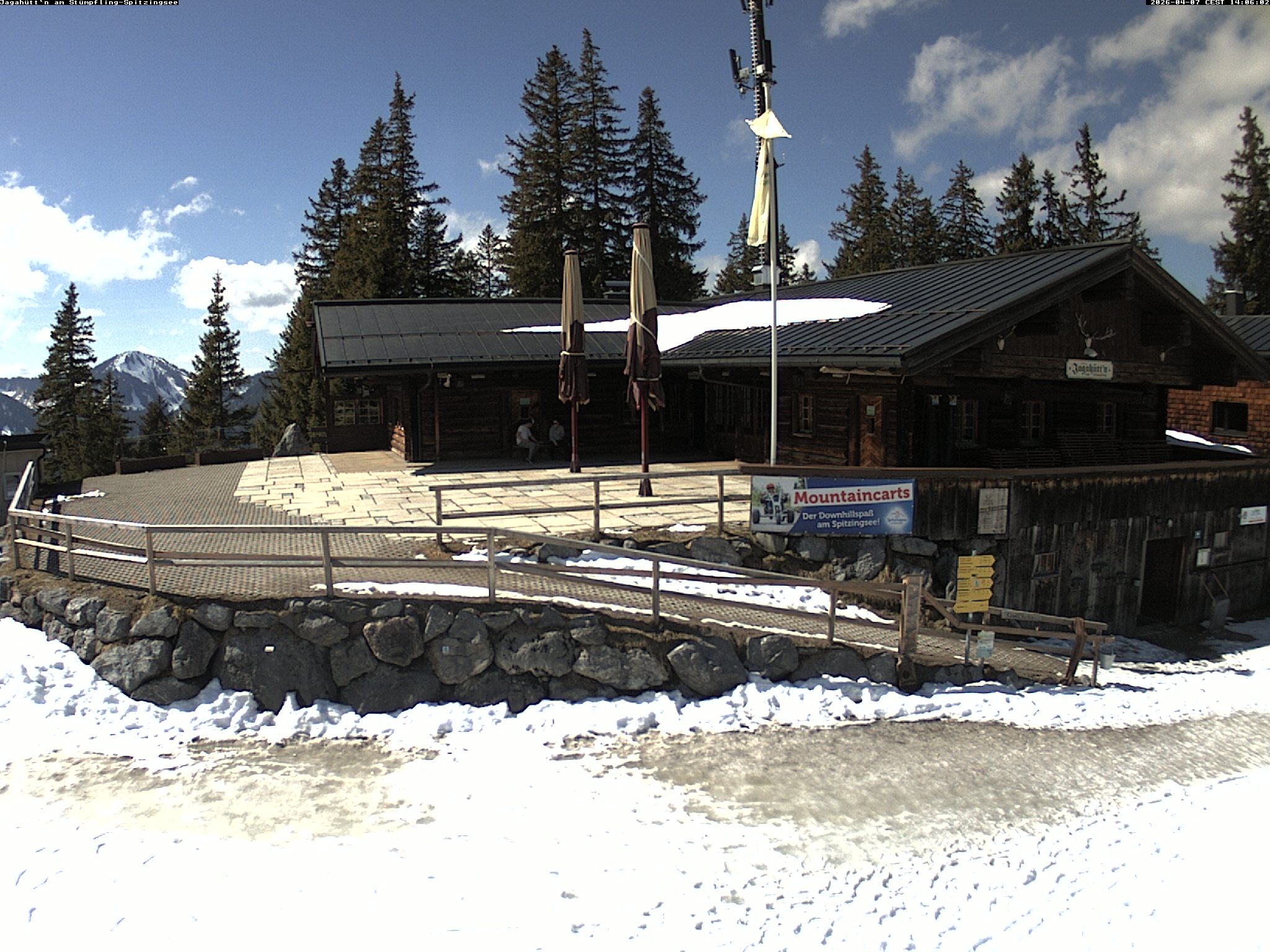 Archiv Foto Webcam Berghütte "Jagahüttn" auf dem Stümpfling