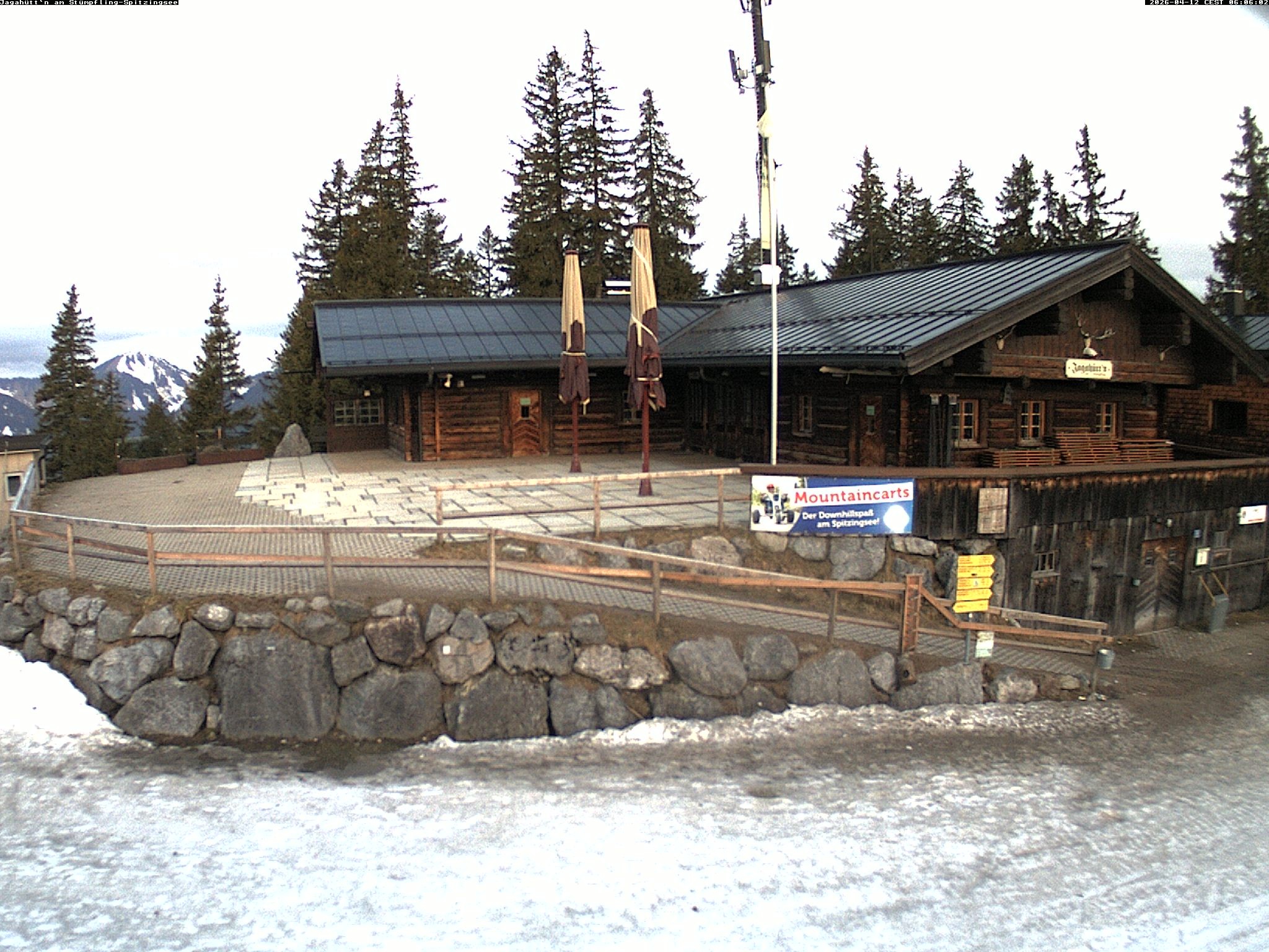 Archiv Foto Webcam Berghütte "Jagahüttn" auf dem Stümpfling