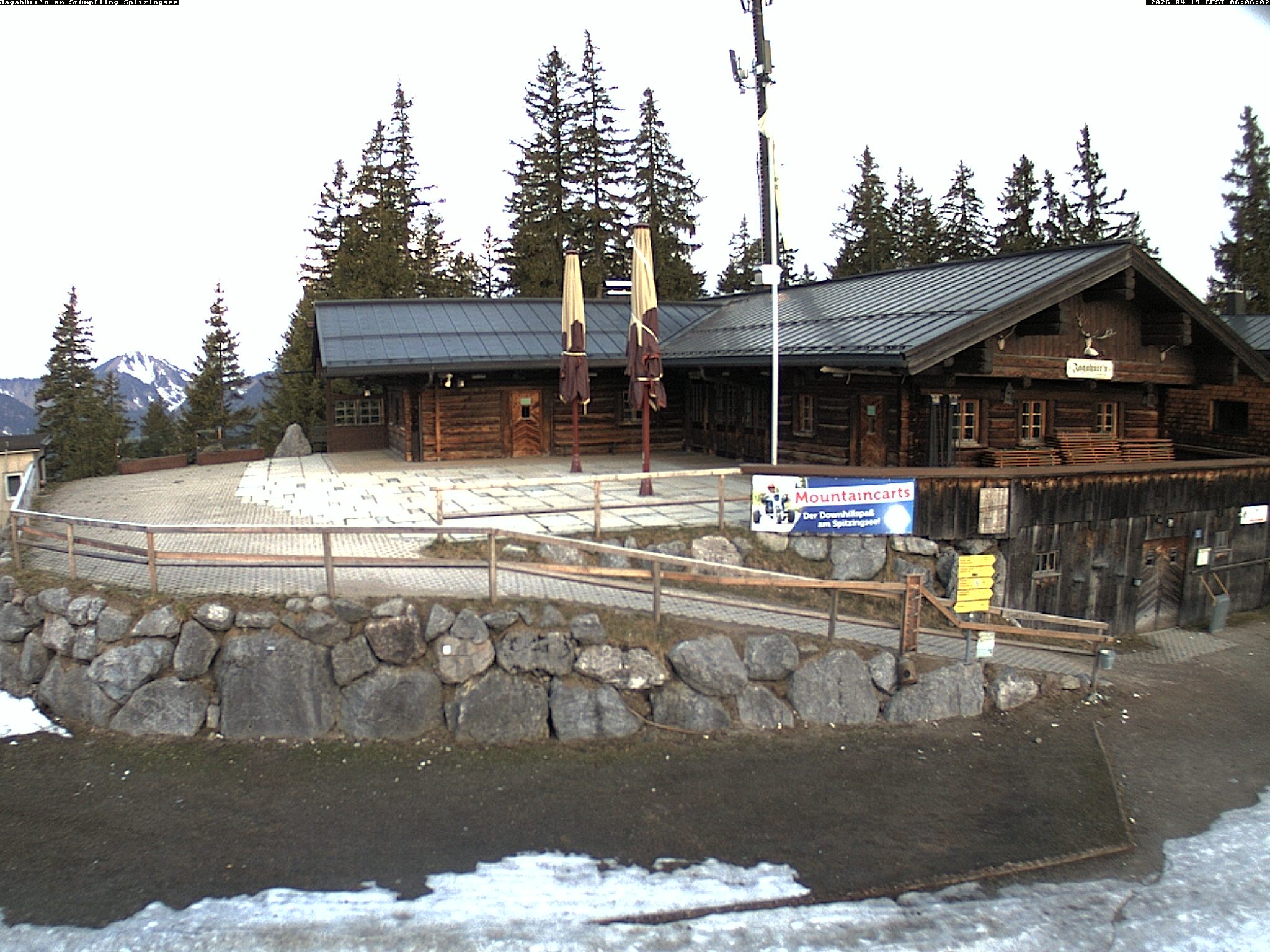 Archiv Foto Webcam Berghütte "Jagahüttn" auf dem Stümpfling